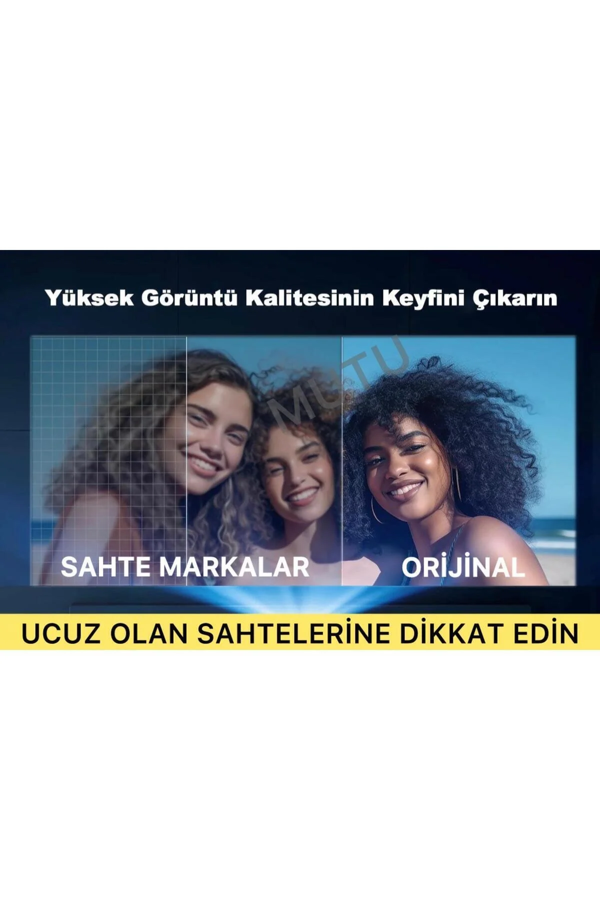 MUTU HY320 MİNİ ORİJİNAL HD Taşınabilir Projeksiyon Son Versiyon Android Wifi BT Akıllı Sinema Projektör