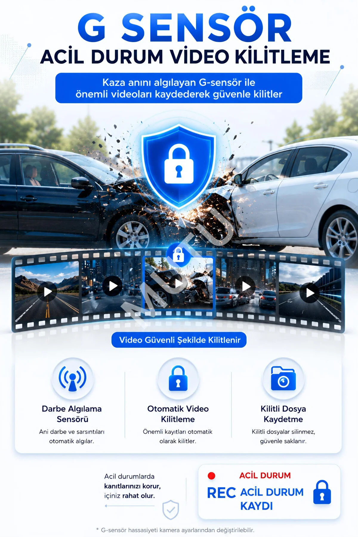 MUTU K02 PROMAX 4K 1080P Full HD 3 Kameralı GPS G Sensör Wifi Gece Görüş Ön Arka İç Araç İçi Dışı Kamera