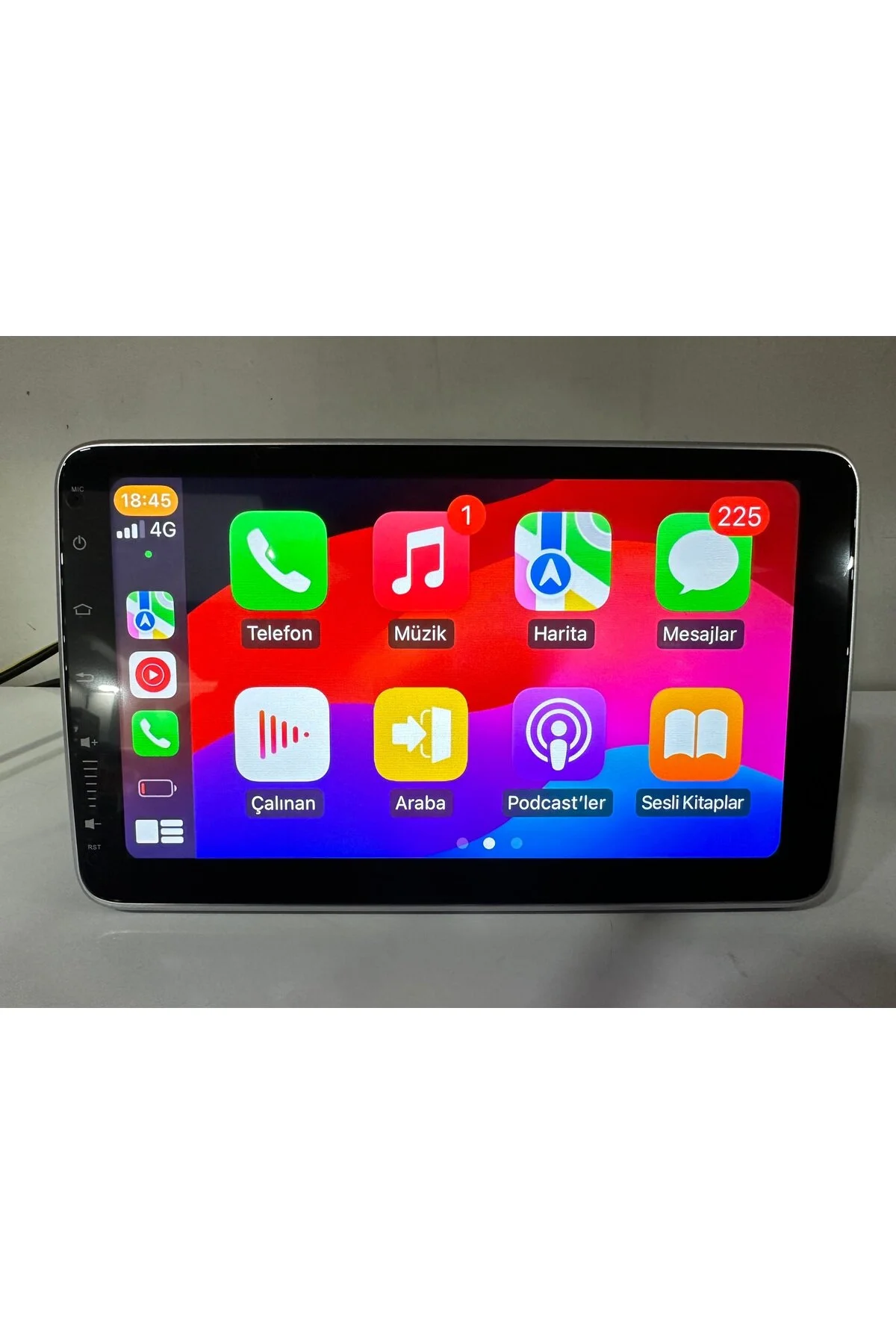 Navicars 360 Derece Döner 10.2 Inç Android Tek Din Multimedya Teyp Carplay/kamera/2-32 Fanlı Pro Seri
