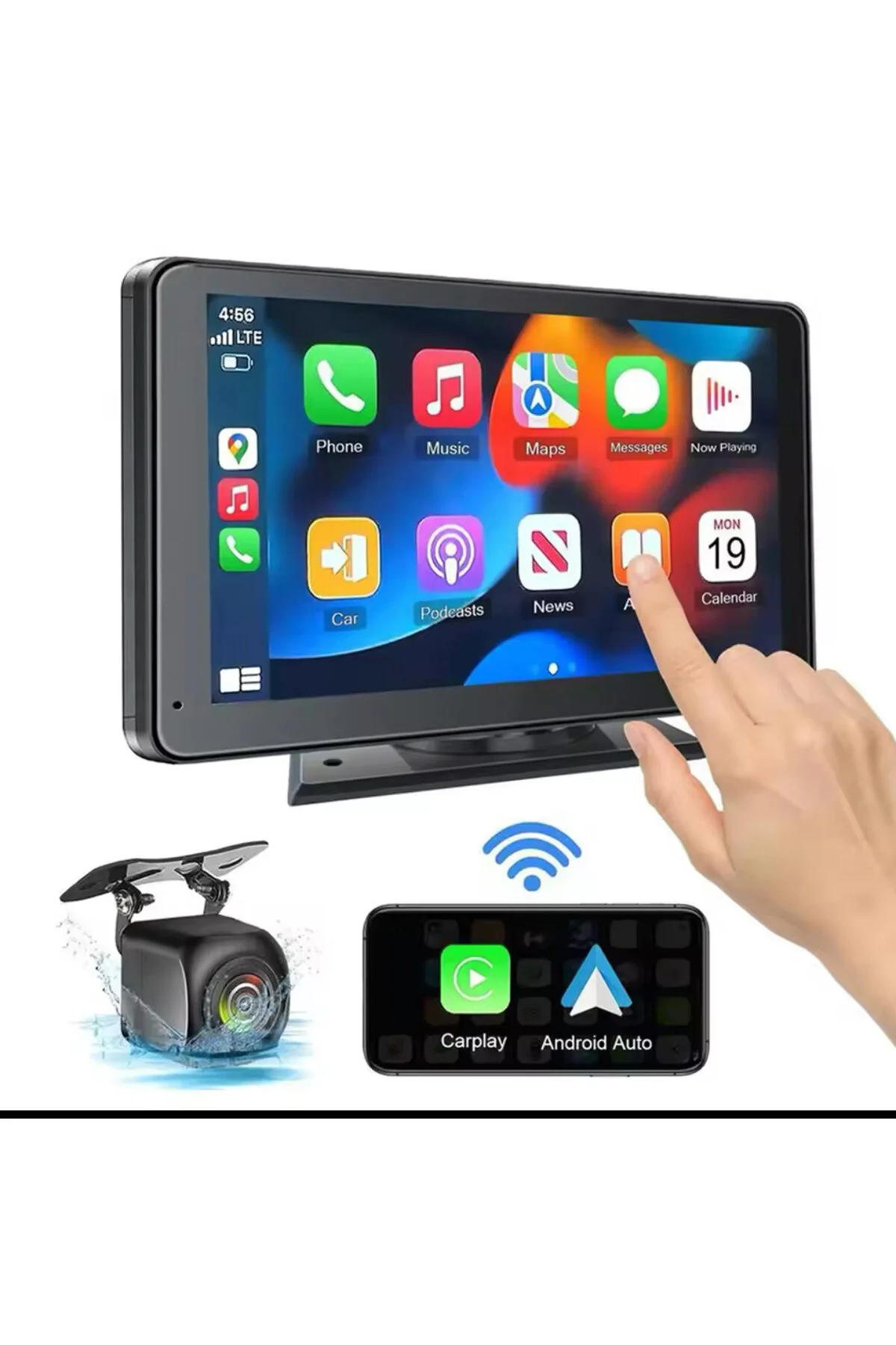 Navigold Cp-7 Car Play 7inch ekran tak çalıştır kablosuz carplay dokunmatik ıps ekran park kameralı