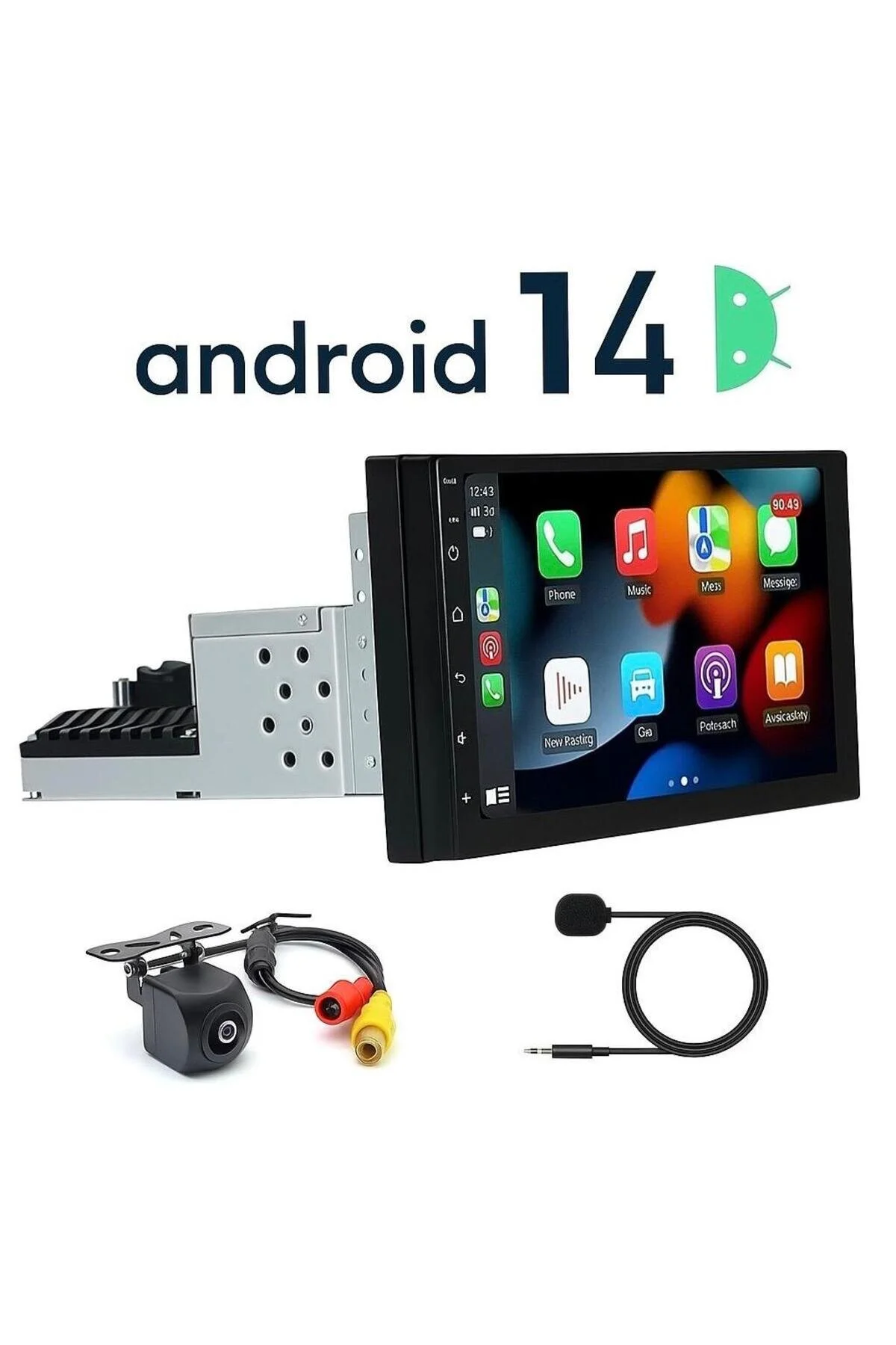Navigold Kl-938 4gb Ram 64Gb Hafıza ince kasa Android Multimedya Car Playli Double Teyp 7inç Youtube
