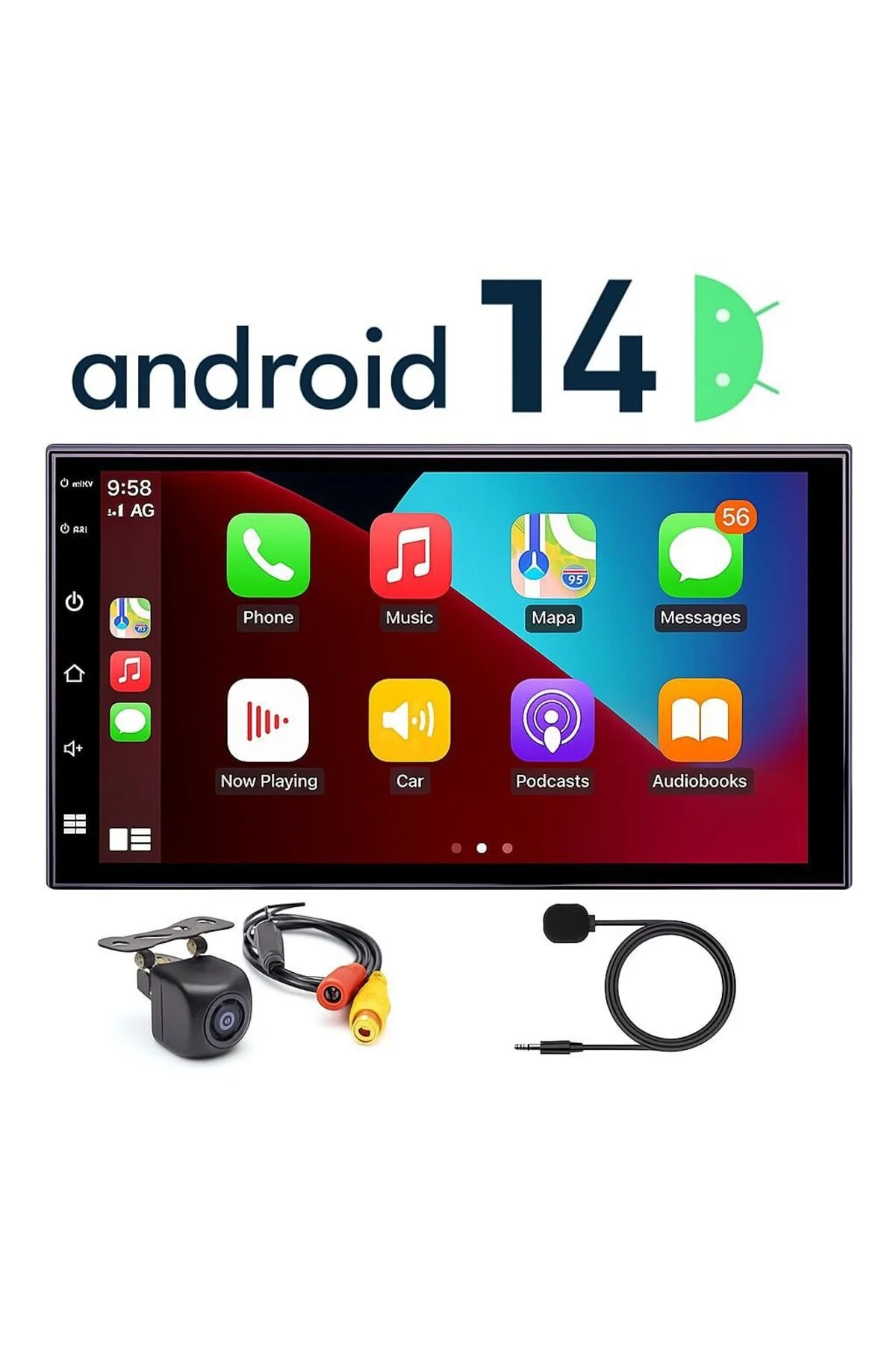 Navigold Kl-958 4gb Ram 64gb Hafıza Android Multimedya Car Playli Double Teyp 7inç Youtube Navigasyon Kamera