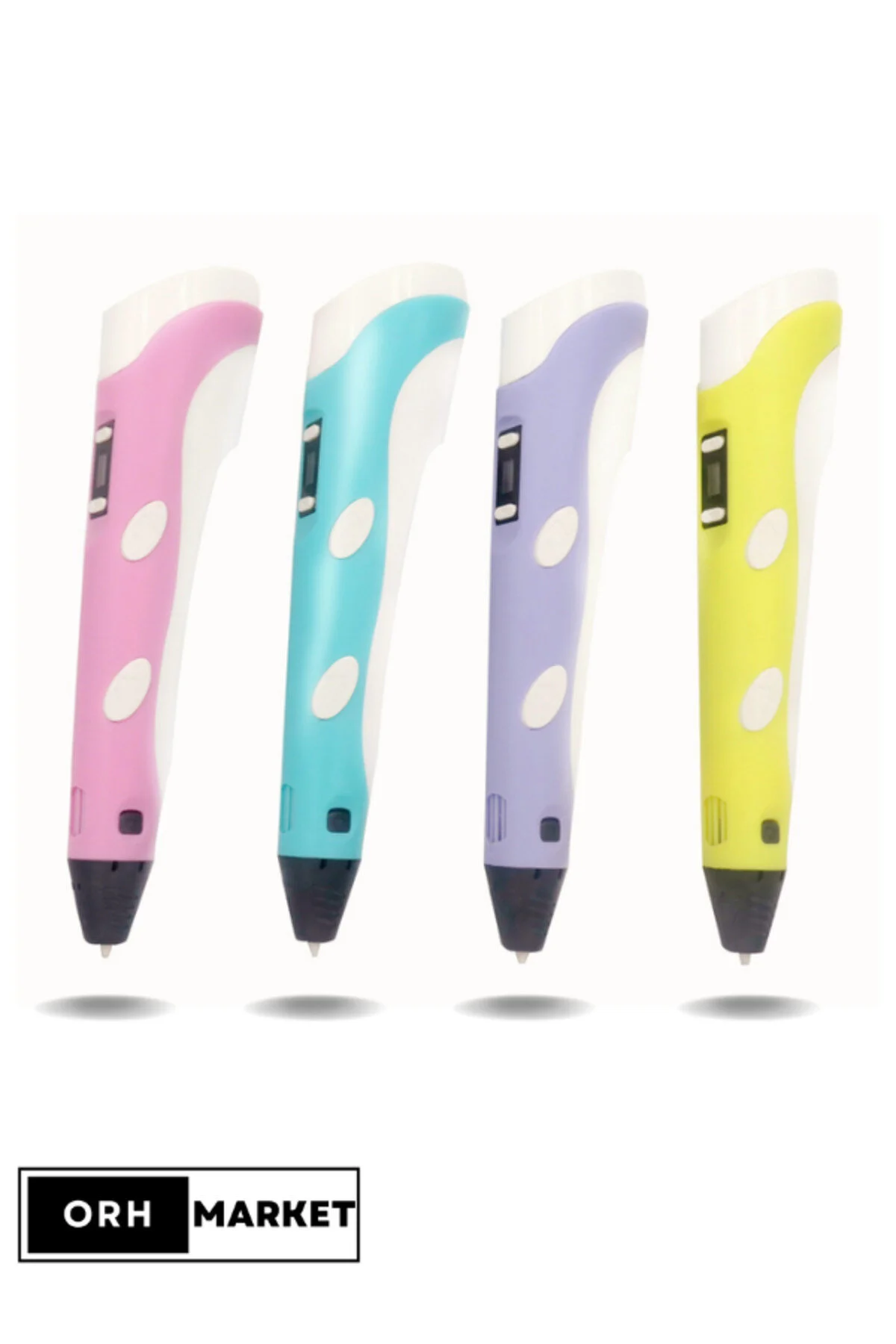 ORH 3d Kalem Pen Usb Kablolu Üç Boyutlu Yazıcı Kalem Printer Ve Mavi Panda Grafik Tablet- Mavi