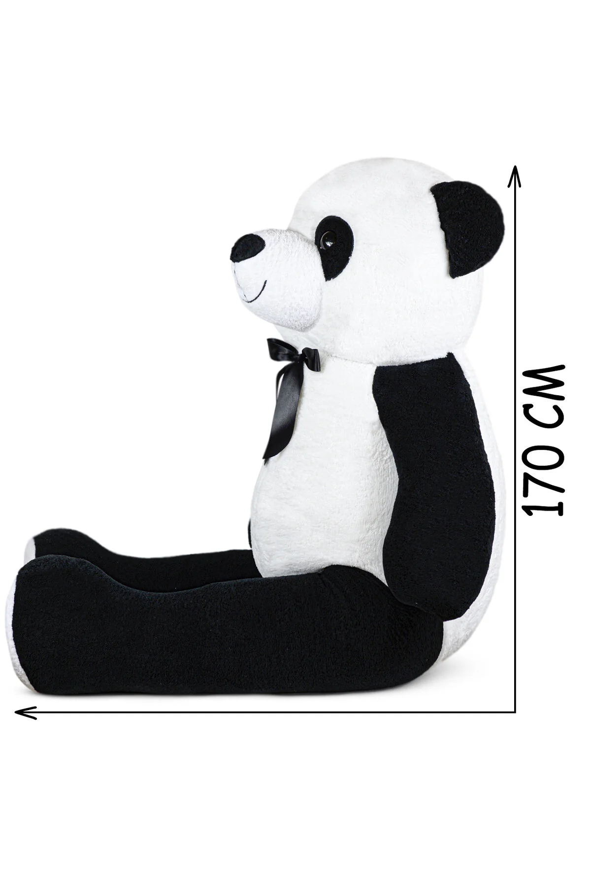 Özgüner Oyuncak Papyonlu Peluş Panda - Dev Boyutuyla En Güzel Hediye