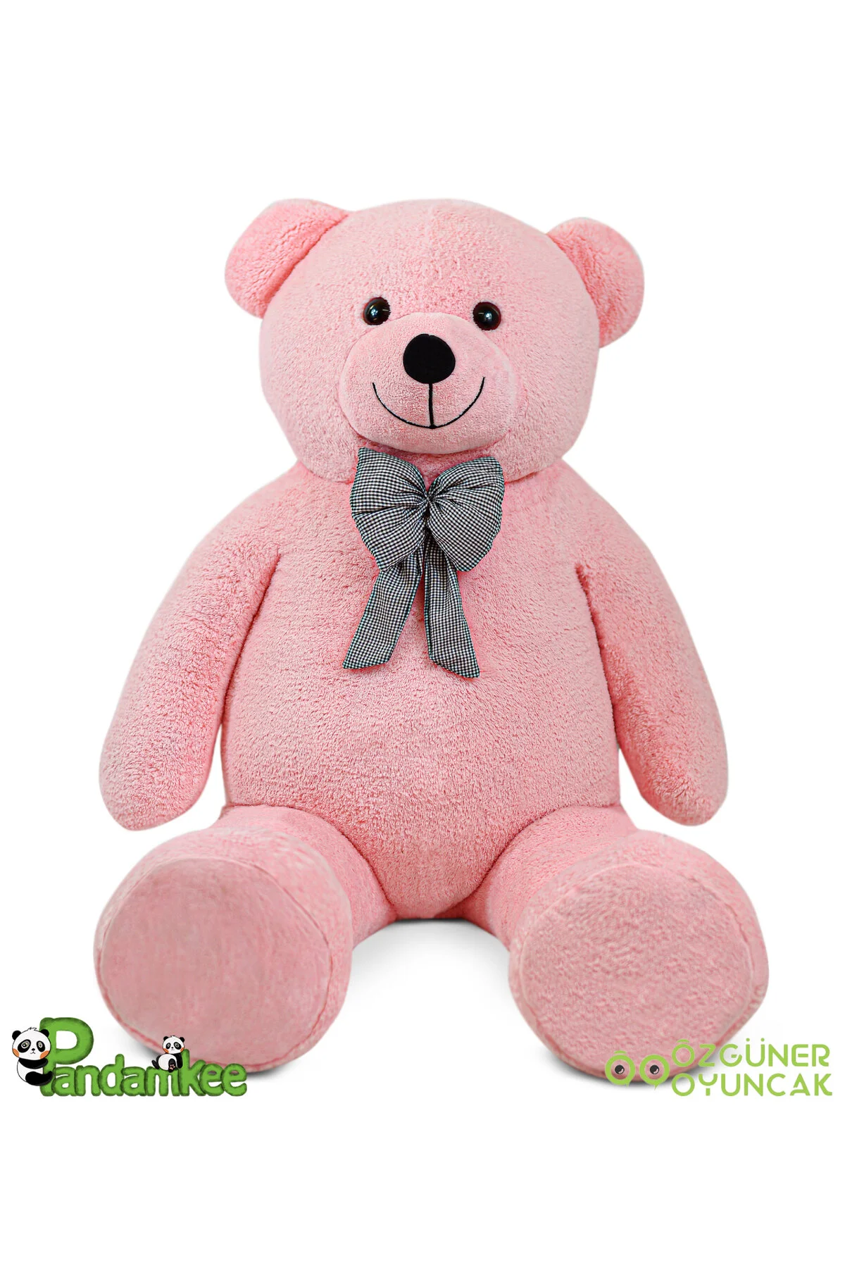Pandamkee Özgüneroyuncak. Dev Büyük Peluş Ayıcık 170 cm Hediyelik Ayı (%100 YERLİ) Pembe