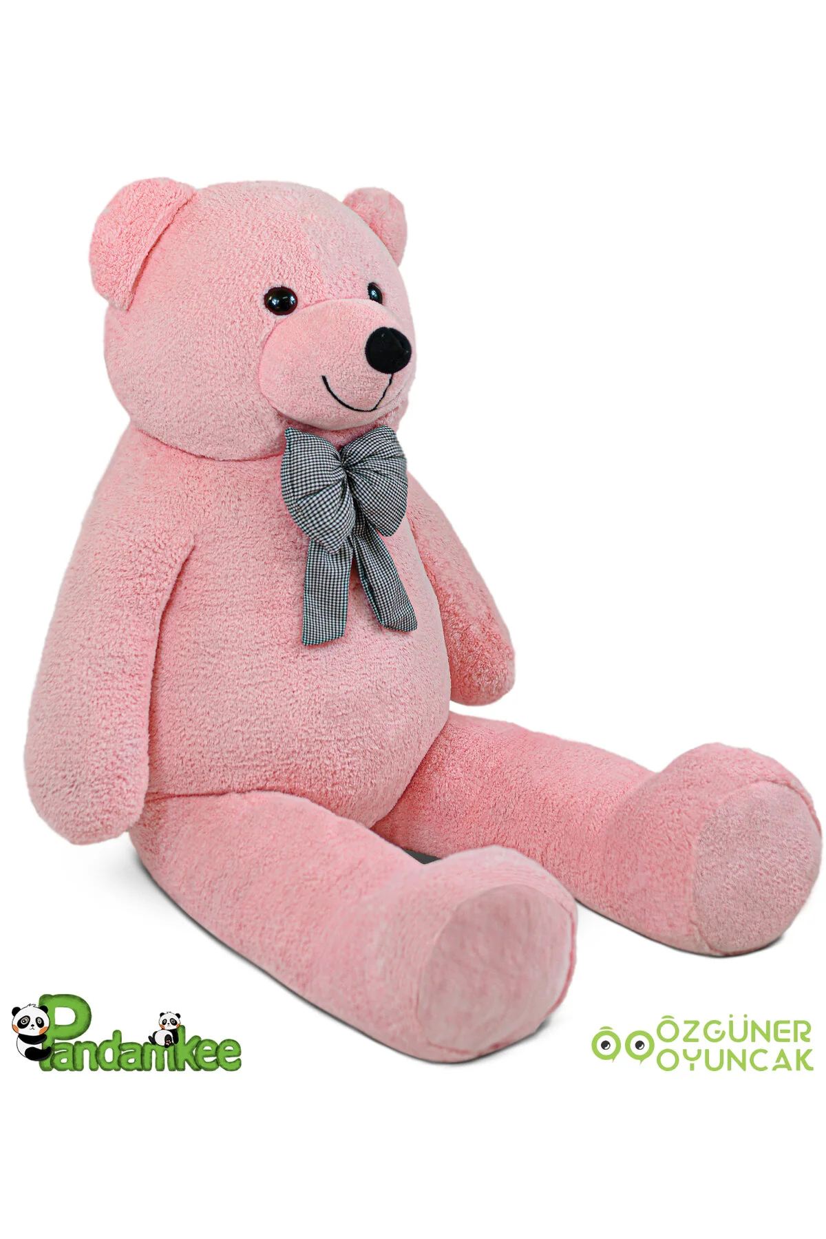 Pandamkee Özgüneroyuncak. Dev Büyük Peluş Ayıcık 170 cm Hediyelik Ayı (%100 YERLİ) Pembe