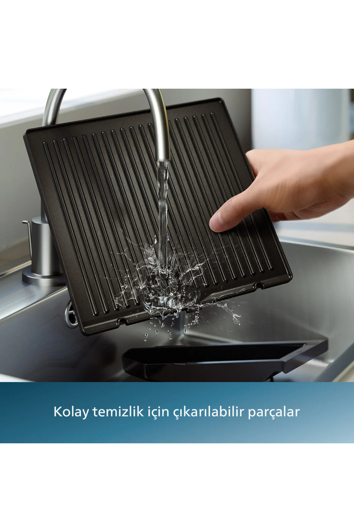 Philips 5000 Serisi, 2200W, Izgara ve Tost Makinesi, Izgara için Tam Açılır, HD6301/90