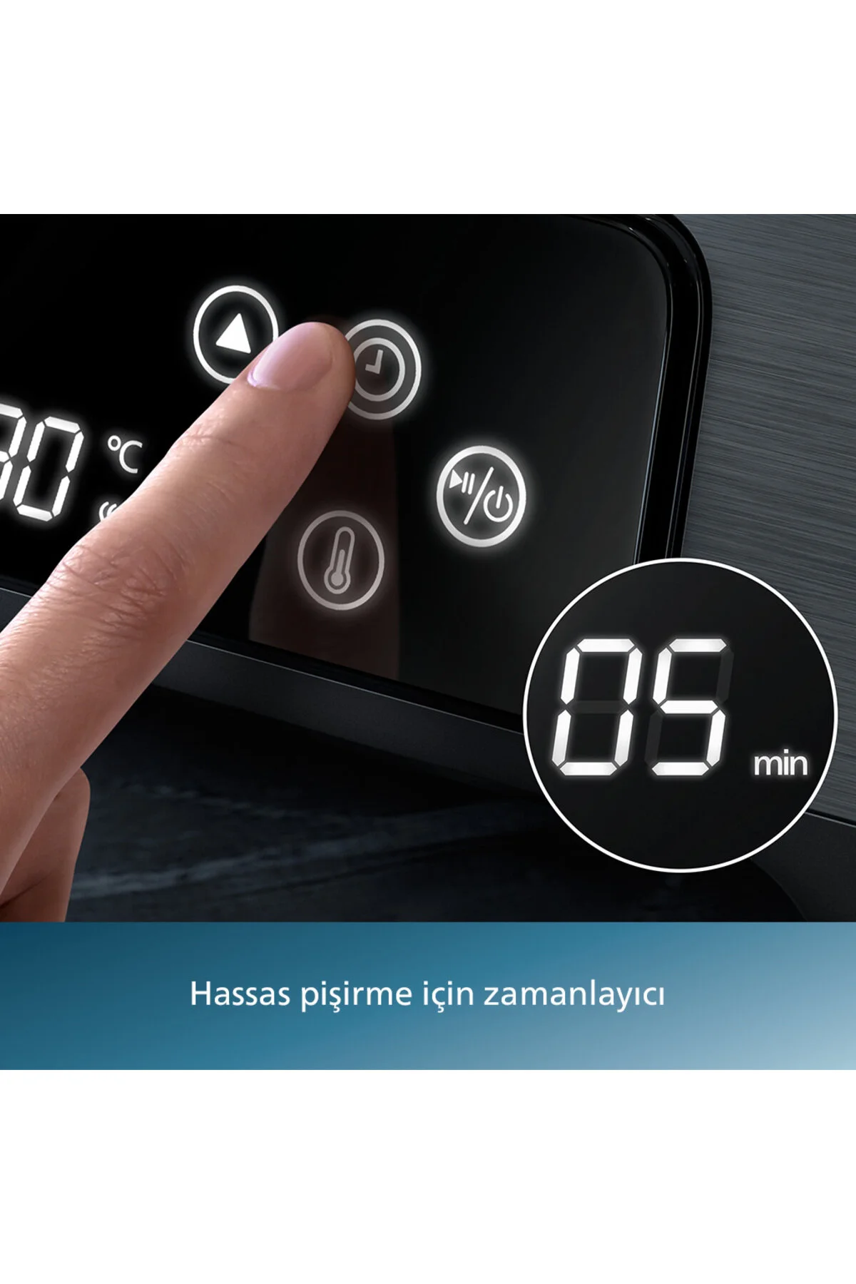 Philips HD6307/70 7000 Serisi Izgara ve Tost Makinesi, Hassas Dijital Kontrol, Izgara için Tam Açılı