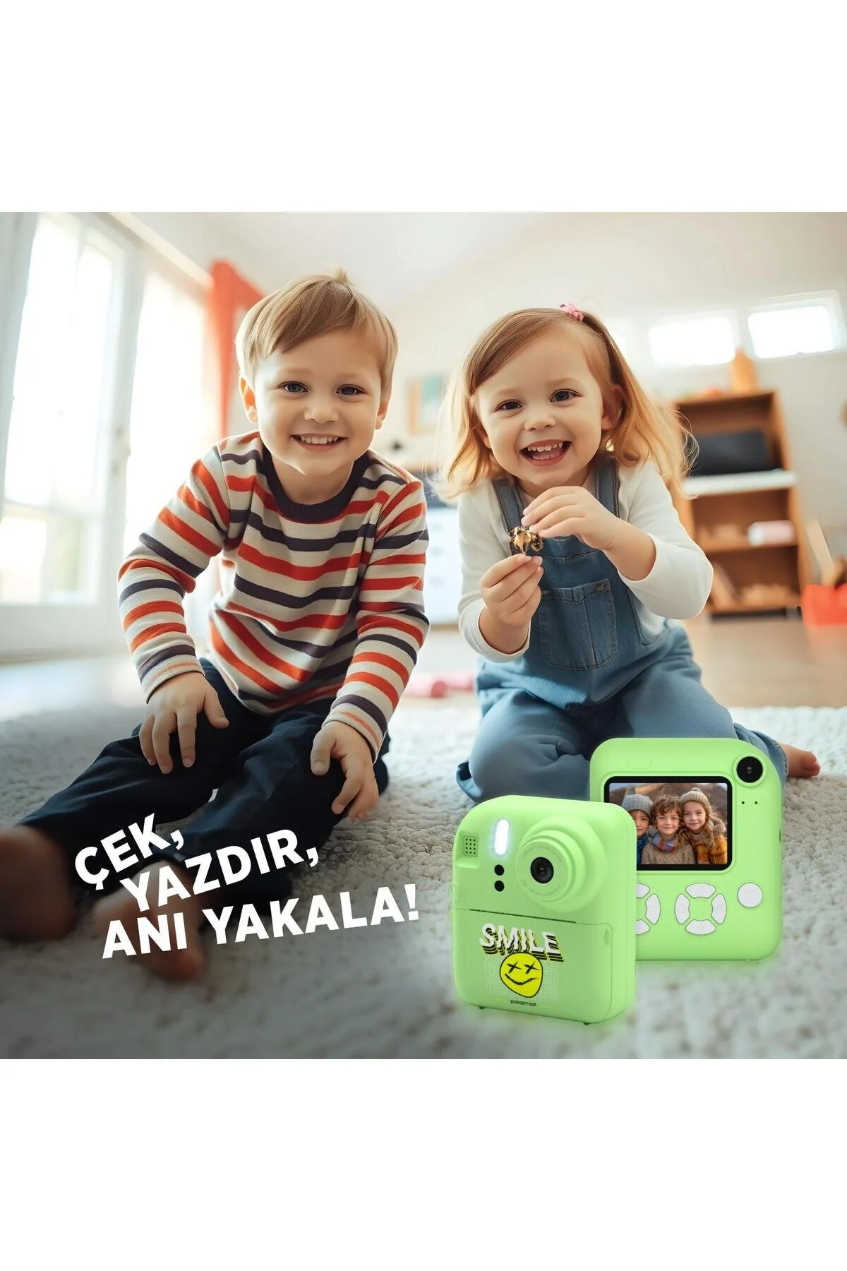 Polosmart PBS156 Dijital Kamera & Fotoğraf Makinesi Renkli Ekran 2.4 İnç Yeşil