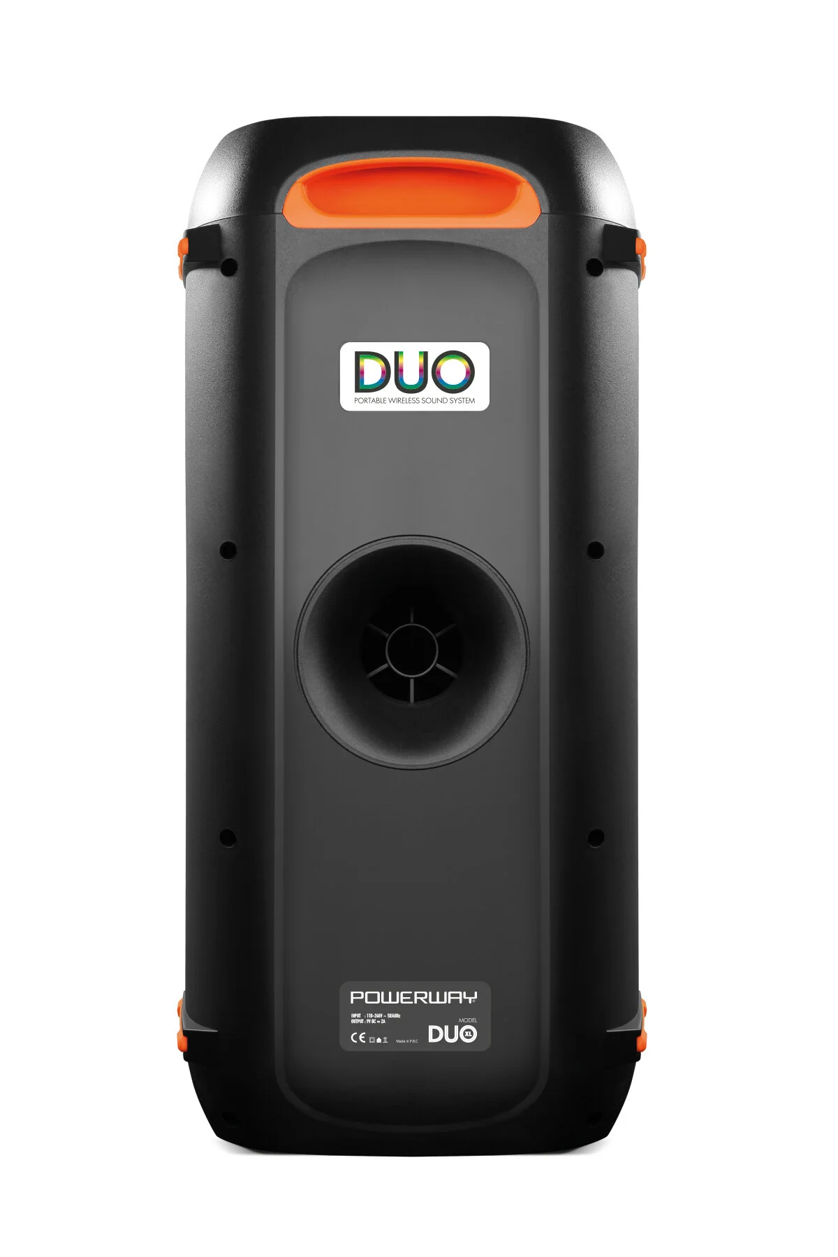 Powerway Duo Taşınabilir Mikrofonlu 20x2 W Karaoke Ses Kayıt Bluetooth Hoparlör Led Işıklı