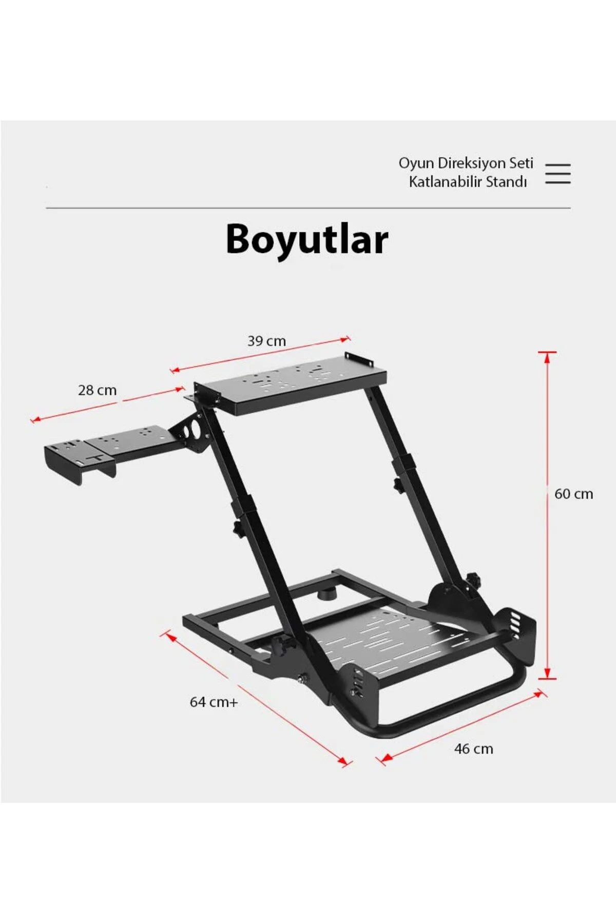 pxn A10 Direksiyonu Standı ( G25, G27, G29, G920, G923 - PXN V9 GEN2, V10, V99 - MOZA R3 )