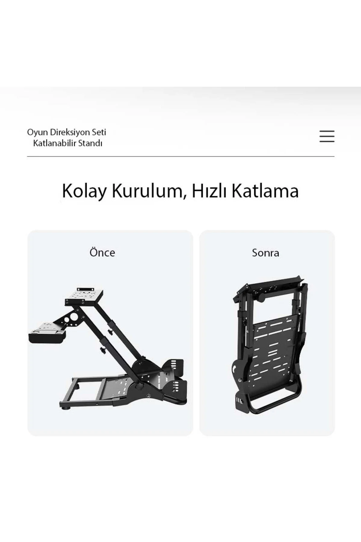 pxn A10 Direksiyonu Standı ( G25, G27, G29, G920, G923 - PXN V9 GEN2, V10, V99 - MOZA R3 )