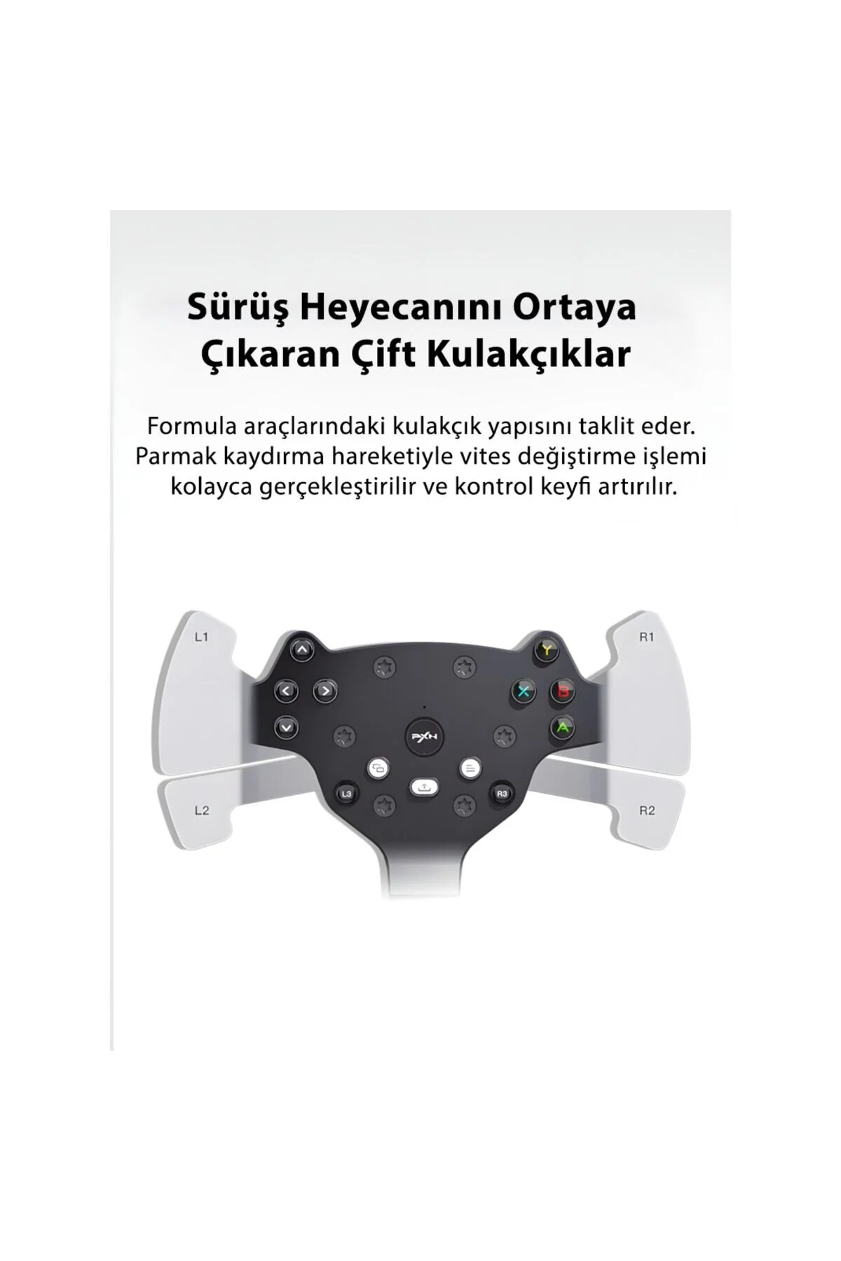 pxn V10 Oyun Direksiyon Seti | Kuvvet Geri Bildirimli , Ayarlanabilir 6+1 Vites, Hall Sensörlü Pedallar