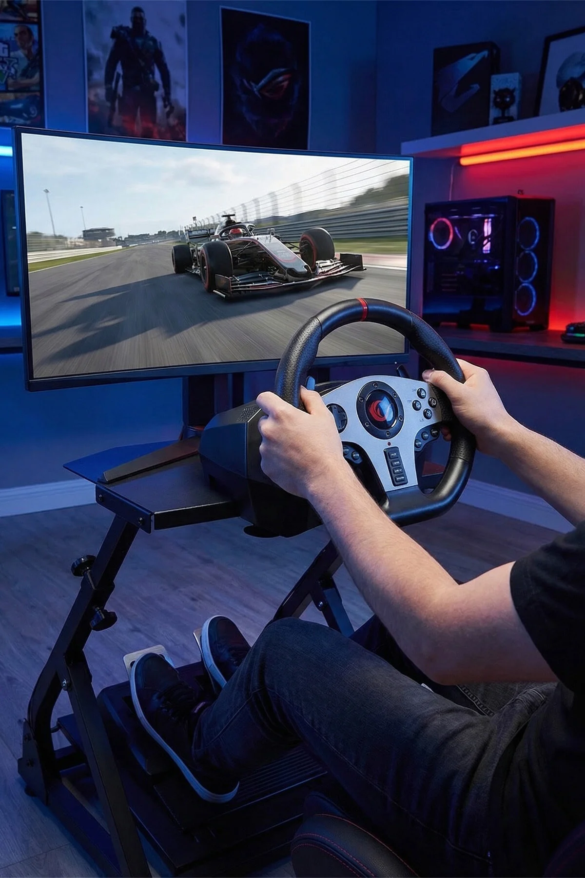 Rampage V900-S PS3/PS4/PC/XBOX Pedallı Gaming Oyuncu Direksiyonu Seti Direksiyon Seti