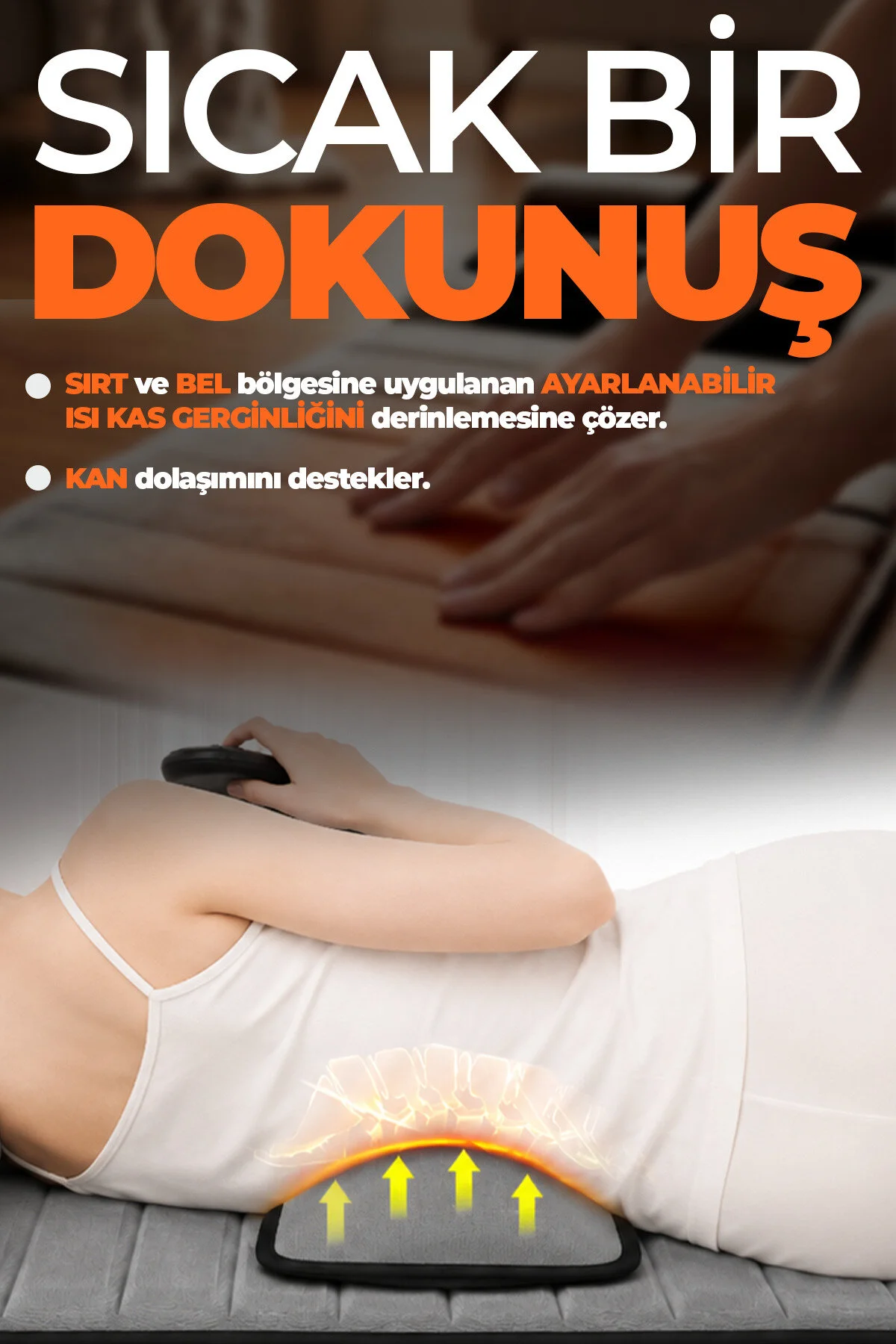 RELAXUS Rlx20 Katlanabilir Elektrikli Tam Vücut Isıtmalı Masaj Yatağı Boyun Masaj Cihazı Ayak Masaj Cihazı