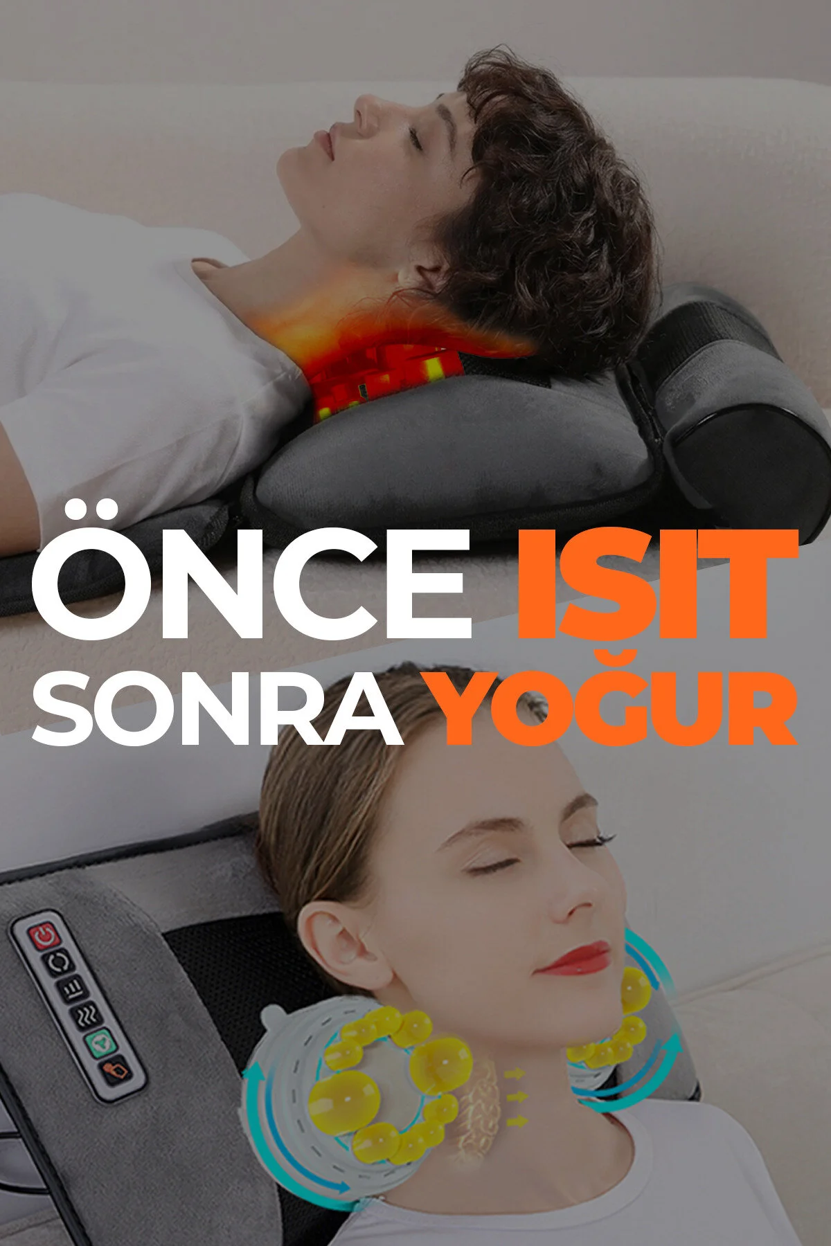 RELAXUS Rlx20 Katlanabilir Elektrikli Tam Vücut Isıtmalı Masaj Yatağı Boyun Masaj Cihazı Ayak Masaj Cihazı