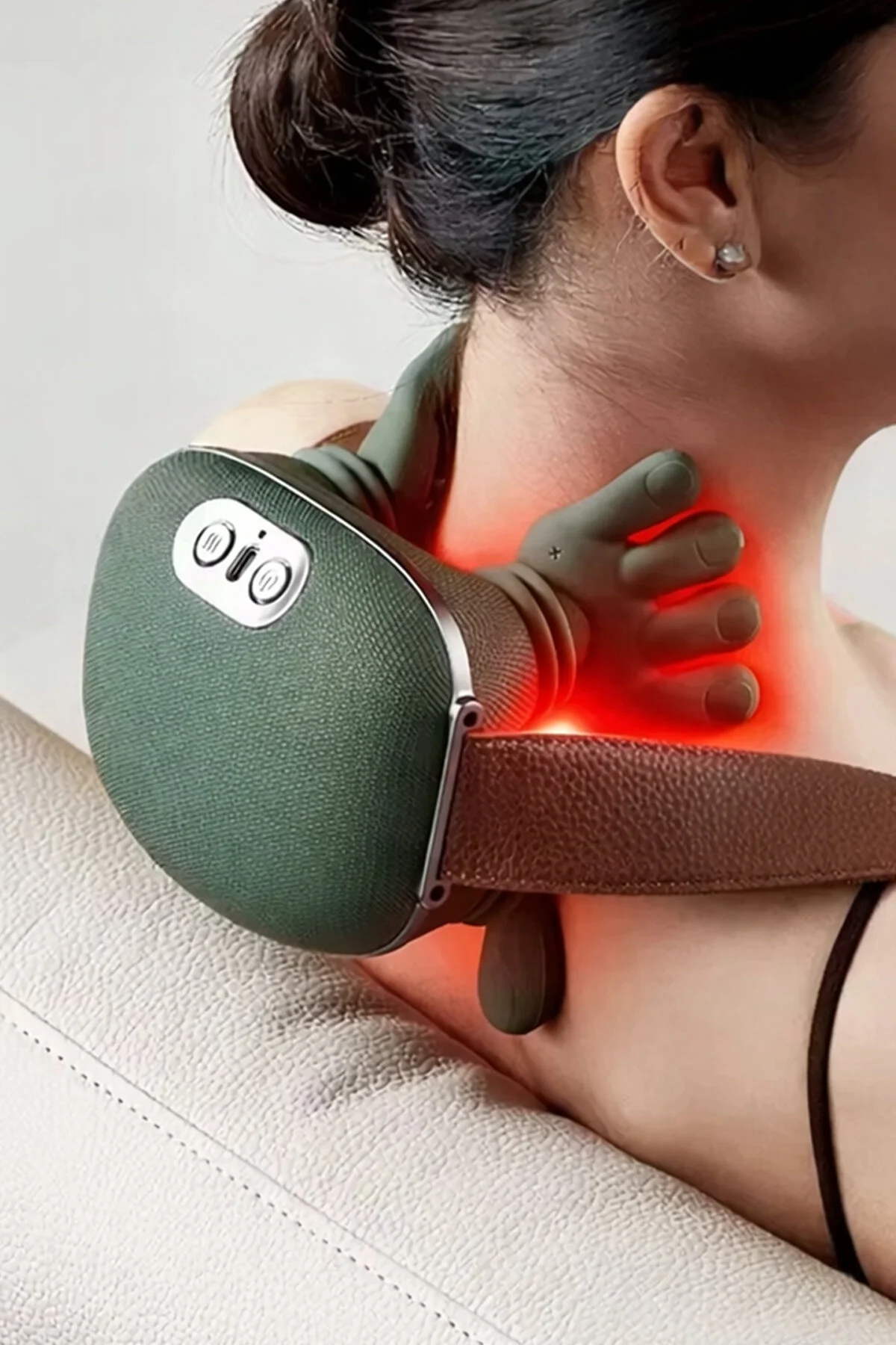 ROBO Ovmalı,Isıtıcılı İnsan Eli Şeklinde şarjlı Masaj Aleti