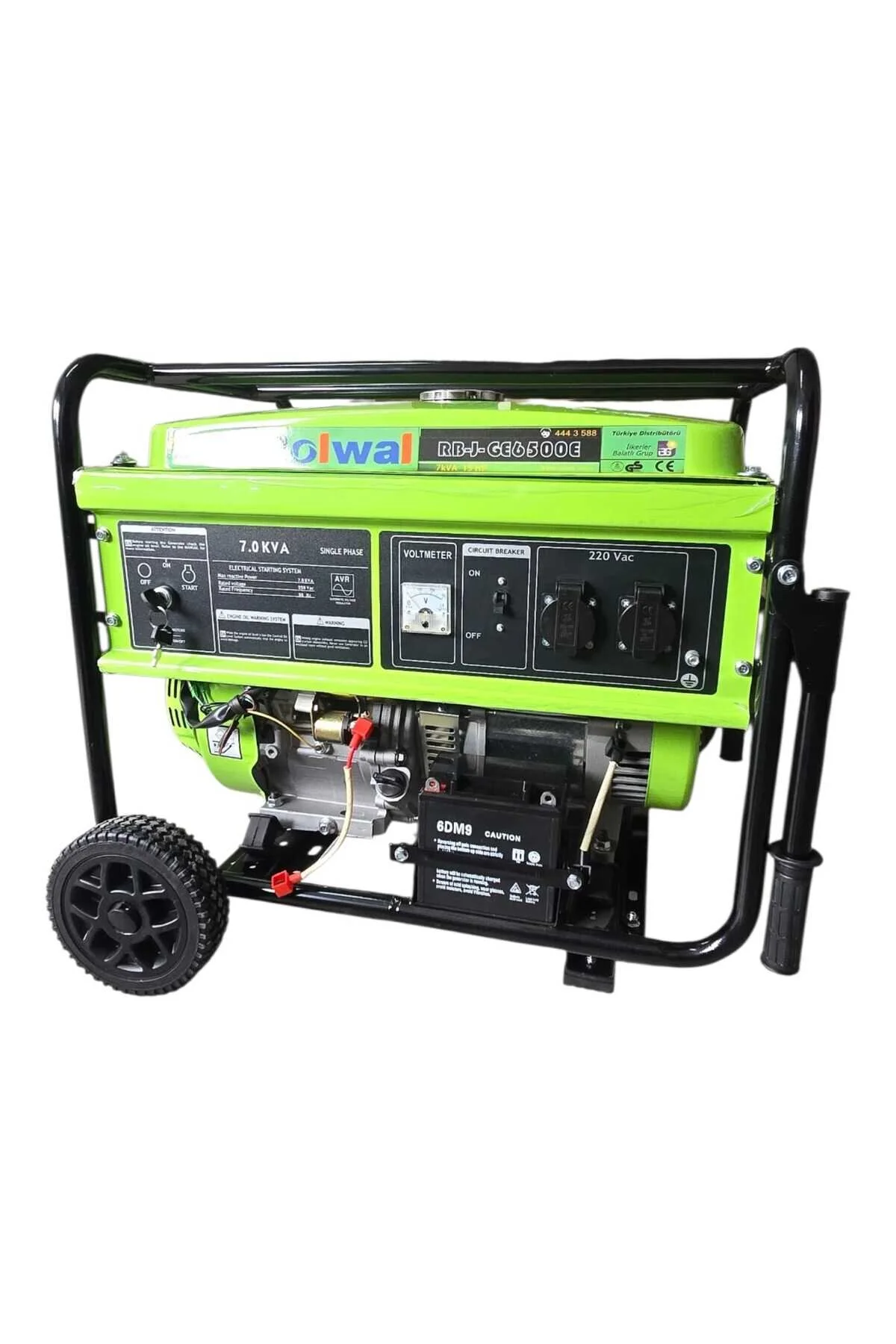 Rolwal 7 kVA Benzinli Jeneratör Monofaze RB-J-GE6500E