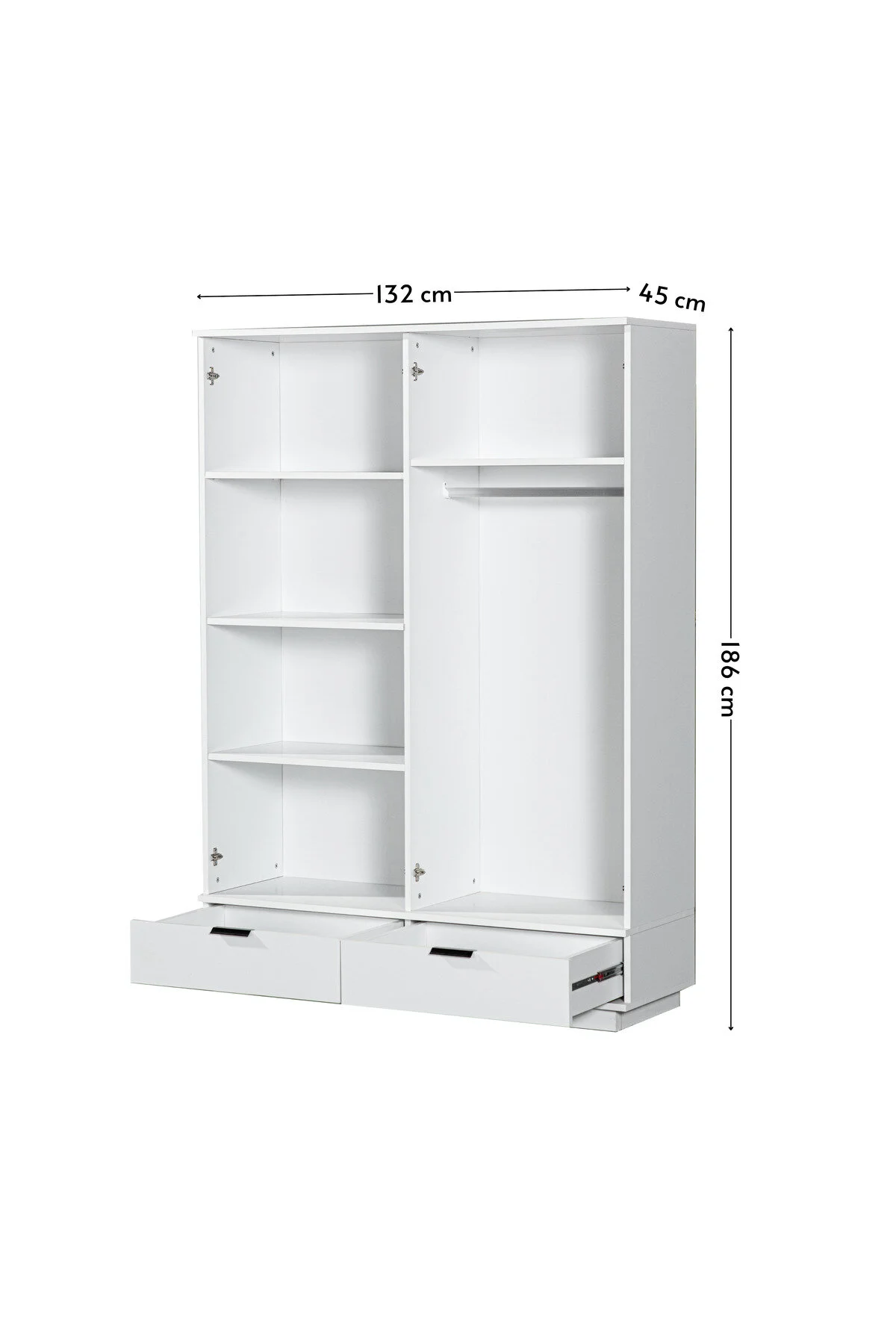 satenhome Armi 4 Kapak 2 Çekmece Gardırop