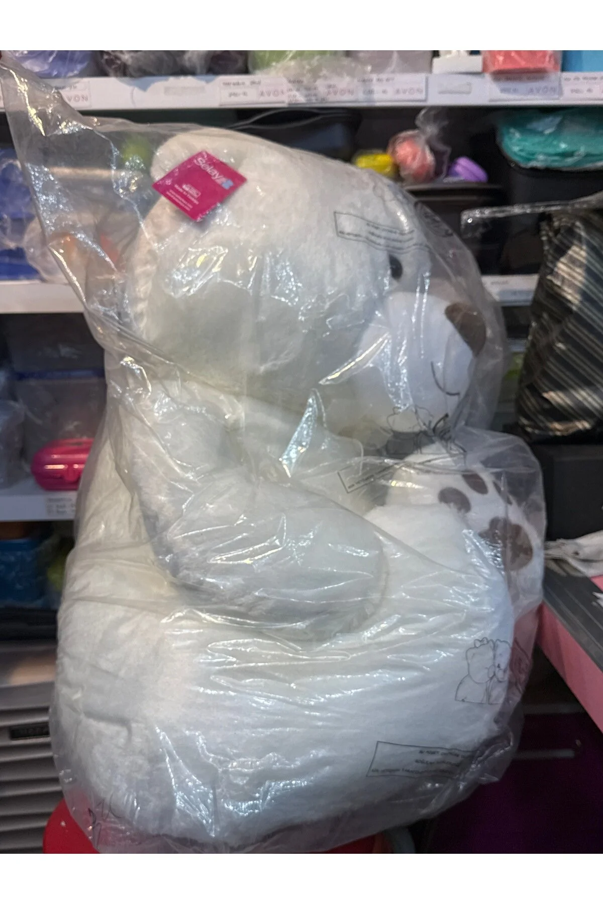 Selay oturan sevimli peluş ayıcık 80cm