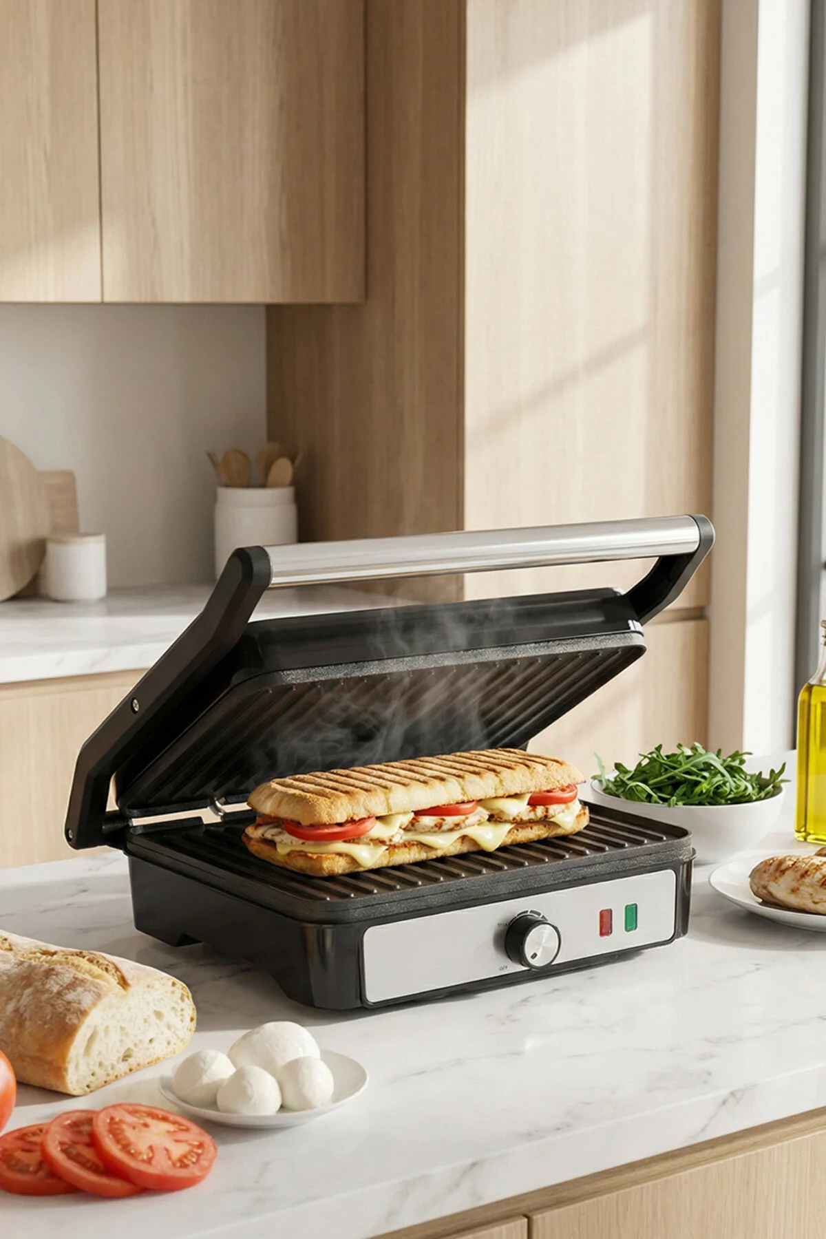 Sinbo SSM-2590 Izgara & Tost Makinesi –Çok Amaçlı Kullanım 2000W