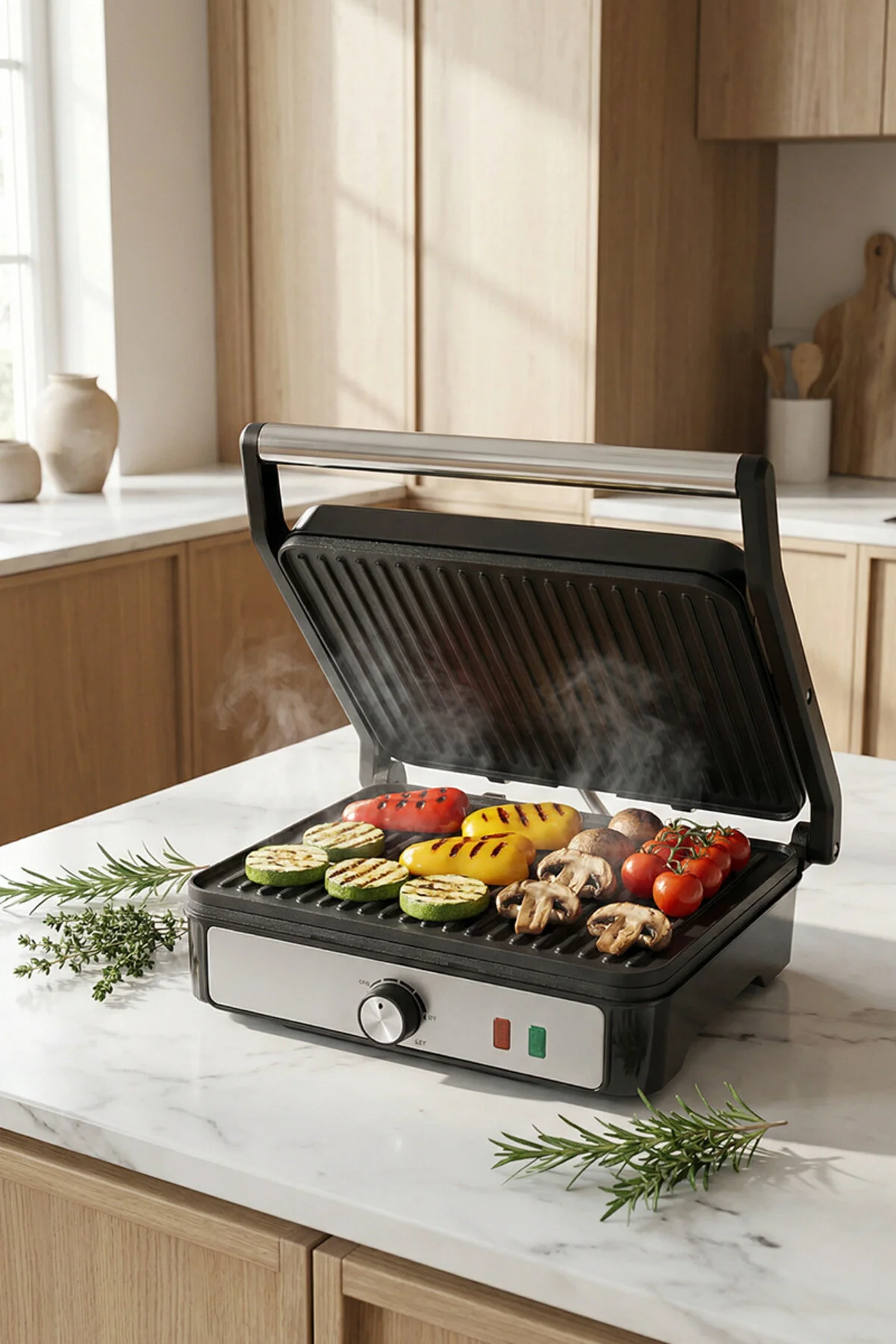 Sinbo SSM-2590 Izgara & Tost Makinesi –Çok Amaçlı Kullanım 2000W