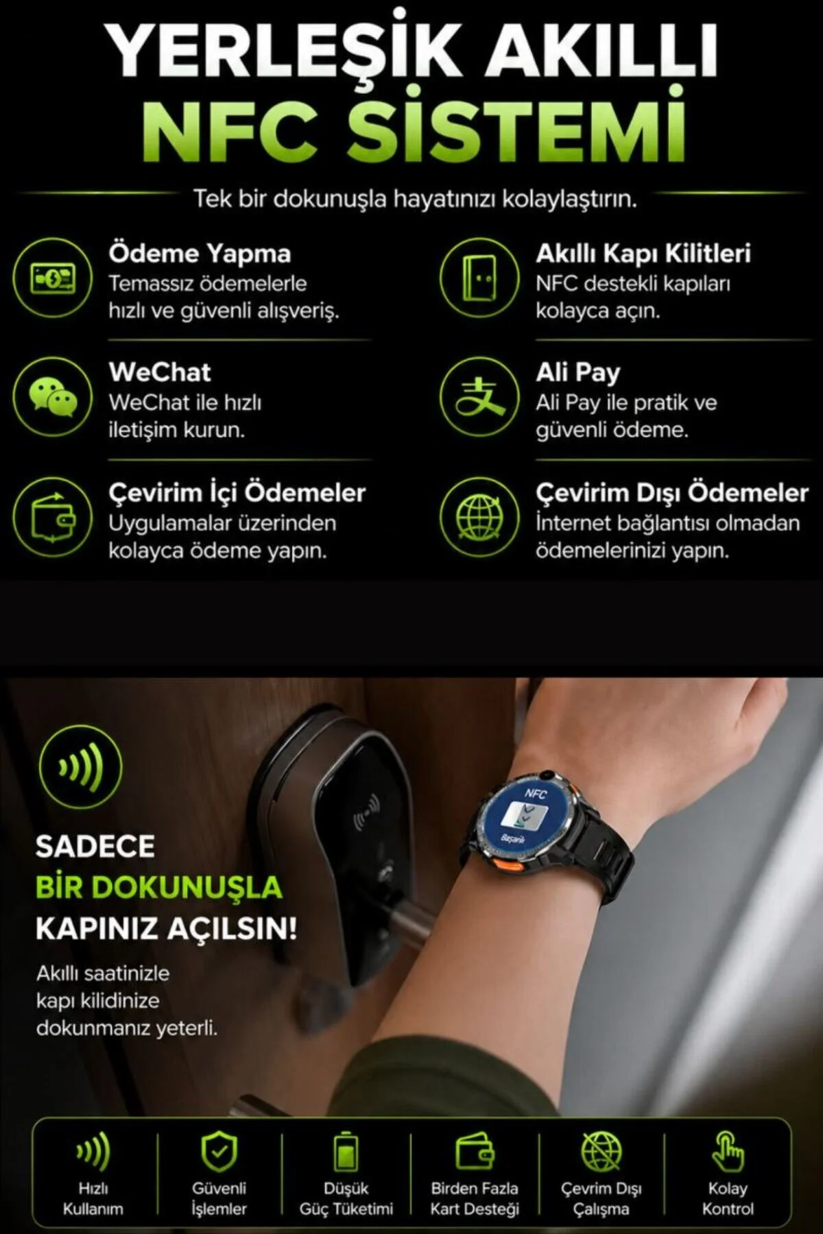 SONREİR Watch Pg 4g Lte Yuvarlak Akıllı Saat 64gb Sım Kartlı Kameralı Wifi Çocuk Huawei Iphone Uyumlu 8 9 10