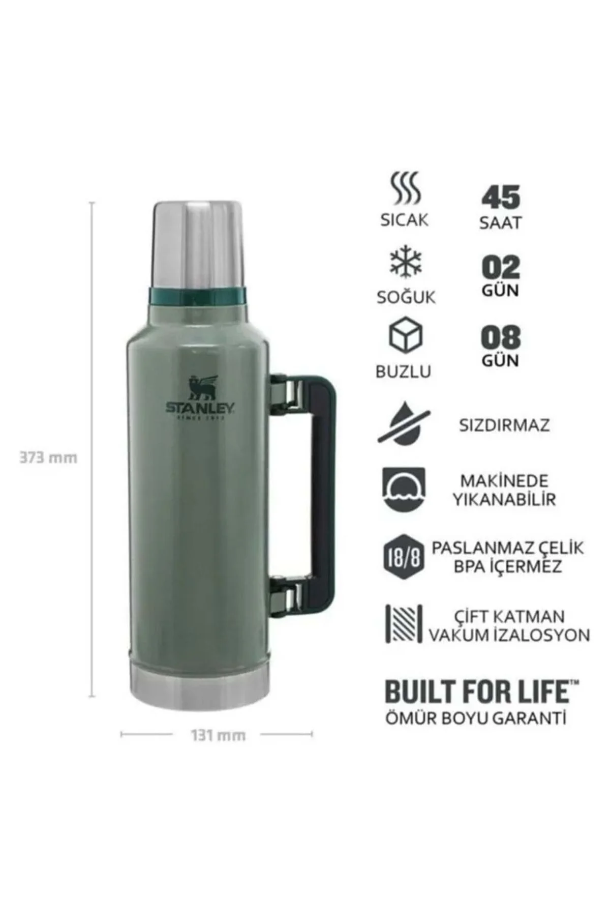 Stanley Classic Legendary Termos 1.9L Matara SİYAH