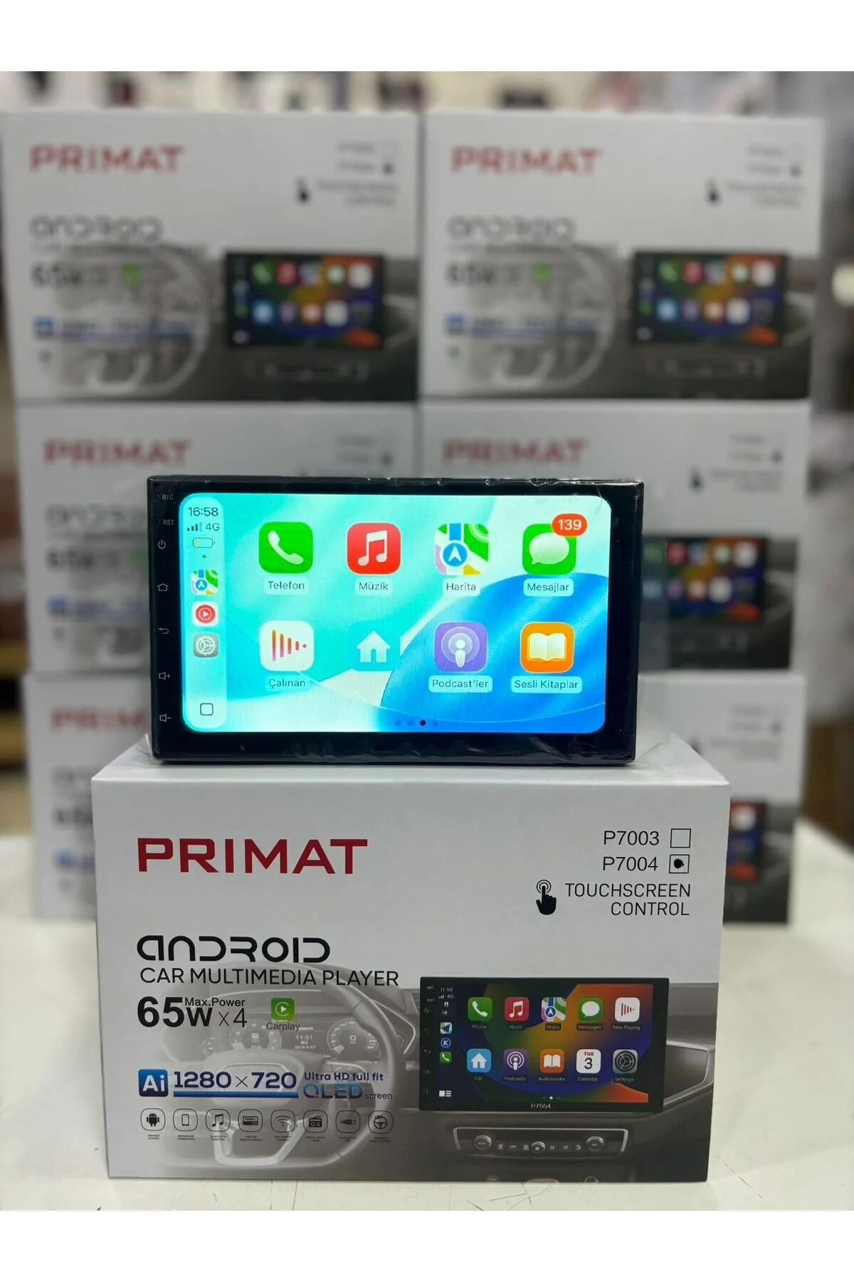 Sunask Sn-7002a 7 Inç Carplay Li 2 Gb Ram 32 Gb Hafıza Android Dauble Oto Teyip Wi-fi Youtube Google