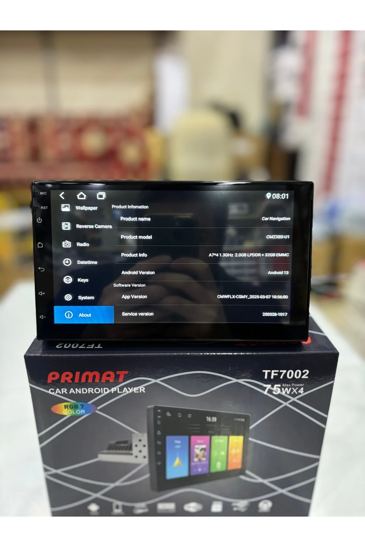 Sunask Sn-7700A 7inç 2gb Ram 32gb Hafıza Android Tek Din Carplay Multimedya Oto Teyp Wi-fi Park Kamera