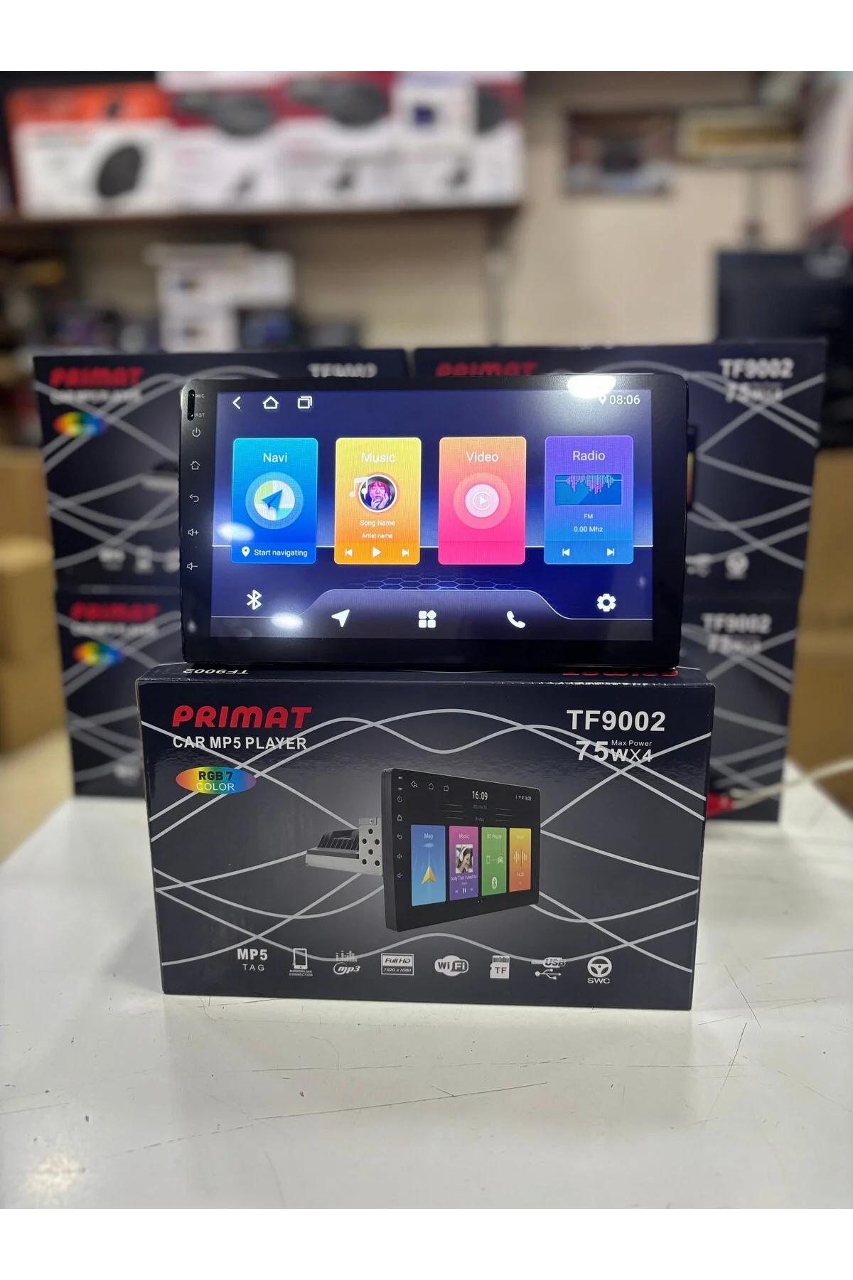 Sunask Sn-9900A 9inç Android 2gb Ram 32gb Hafıza Tek Din Carplay Multimedya Oto Teyp Wi-fi Park Kamera