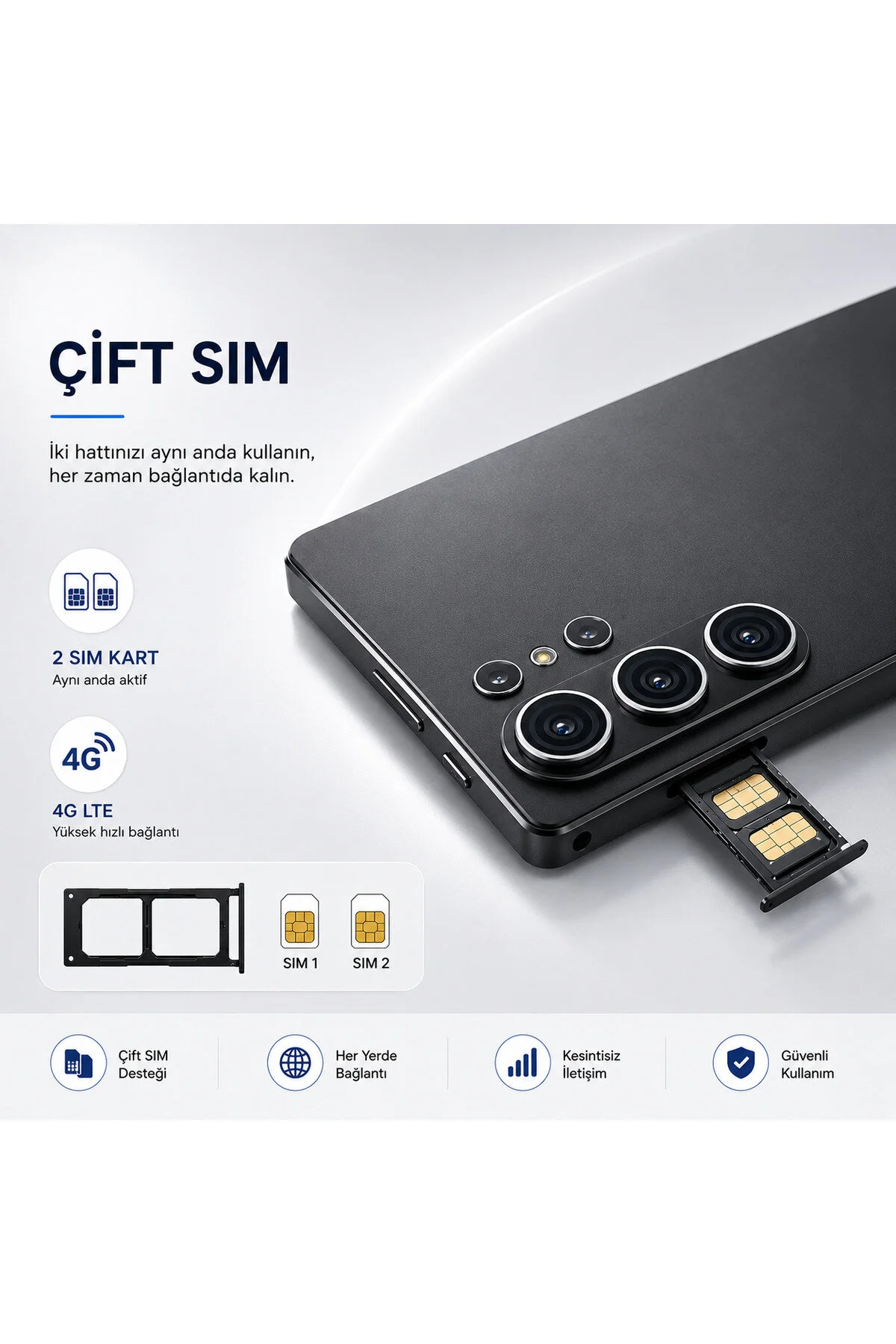 TARÇIN 10.1" 8000mAh Tablet + Pro 2 ANC Kulaklık, Klavye Kılıf, Mouse ve S-Pen Hediyeli