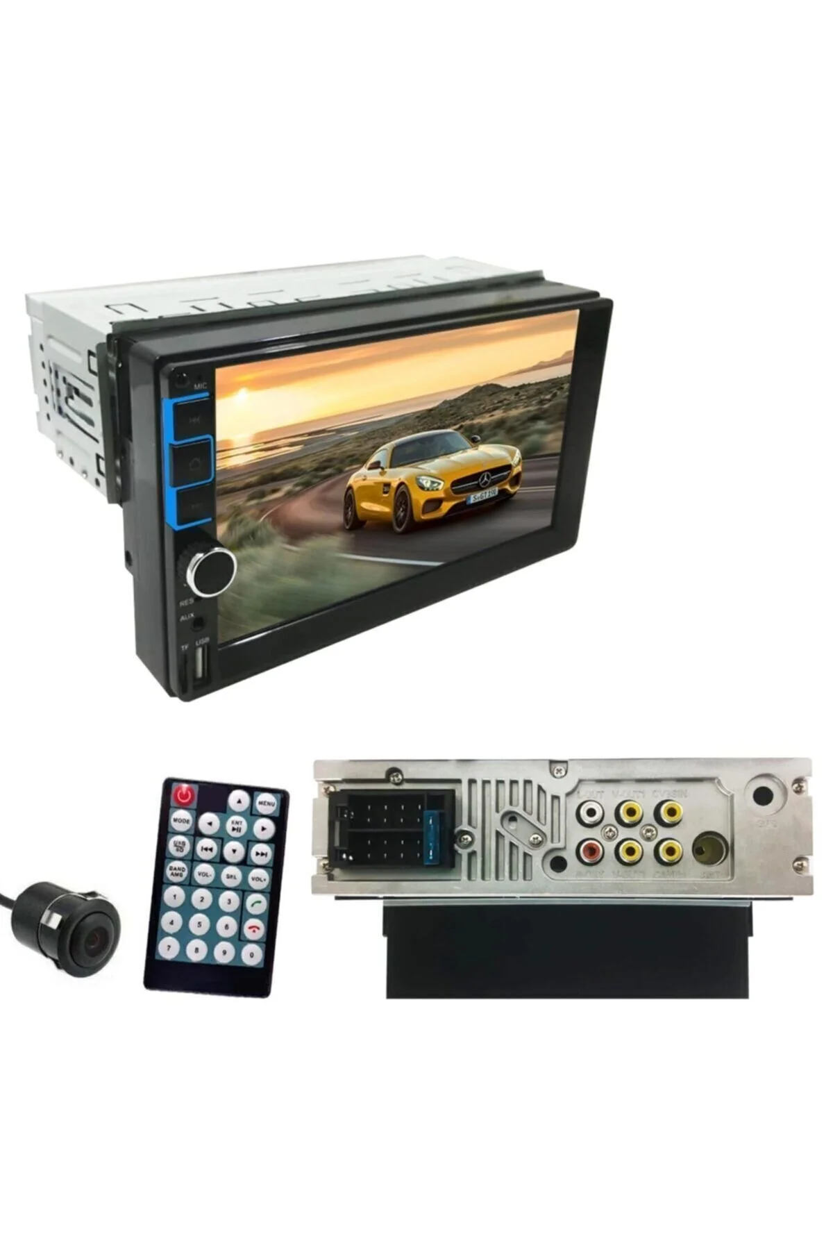 Twogo Şahin Double Teyp 7inç 4x50w Mirrorlink Bt/usb/sd/mp5/aux/fm + Kamera Hediyeli