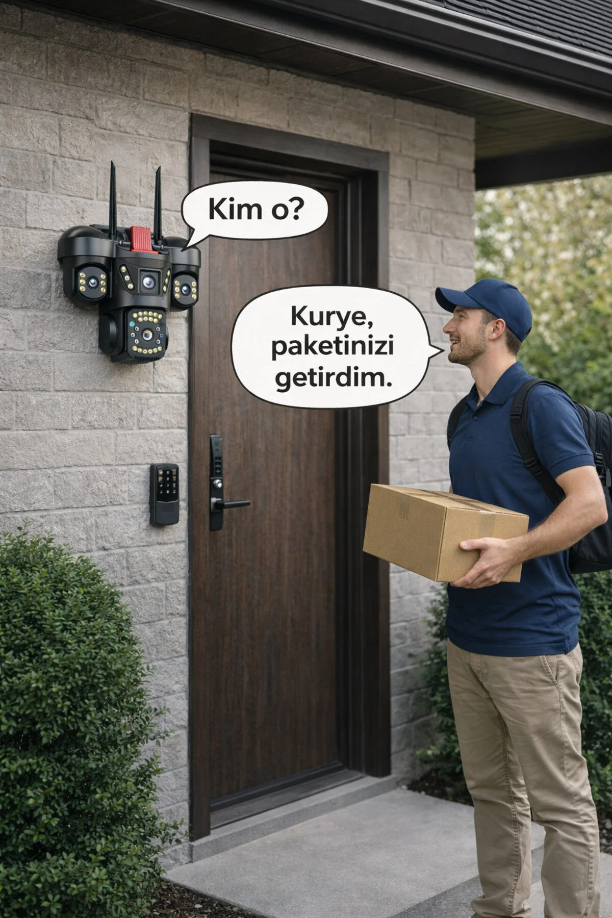 Venas 3 Kameralı Wifili Gece Görüşlü Su Geçirmez Hareket Sensörlü Güvenlik Kamerası