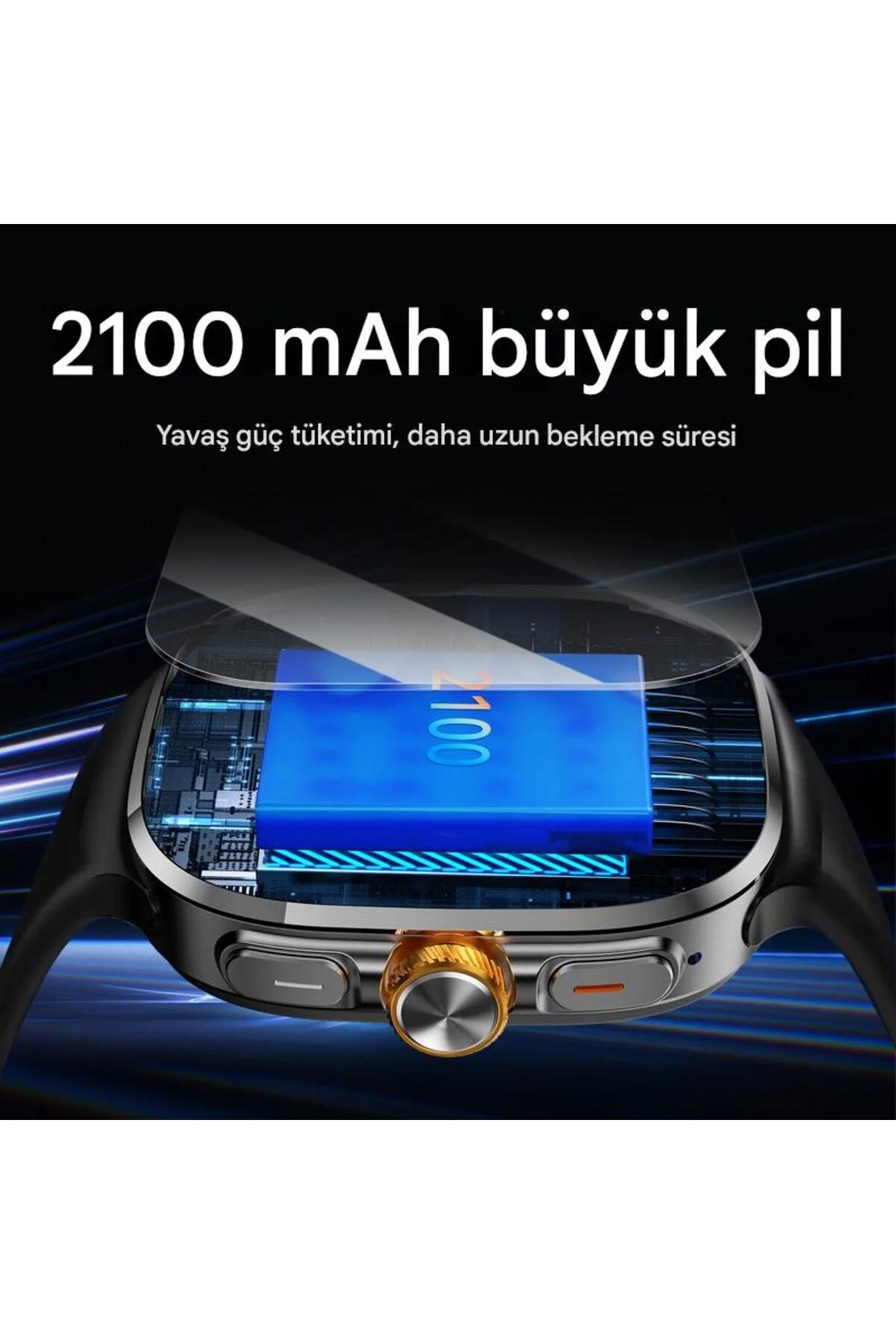 vıonex 5G Android Akıllı Saat SIM Kartlı WiFi NFC GPS AMOLED Ekran Spor ve Sağlık Tracker