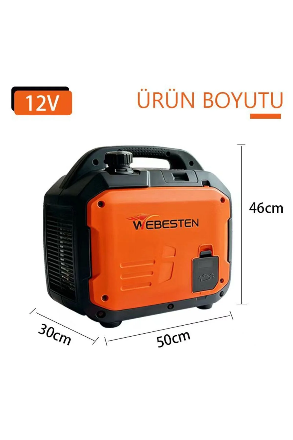 WEBESTEN 12V DC PORTATİF JENERATÖR (12v Akü Doldurur)