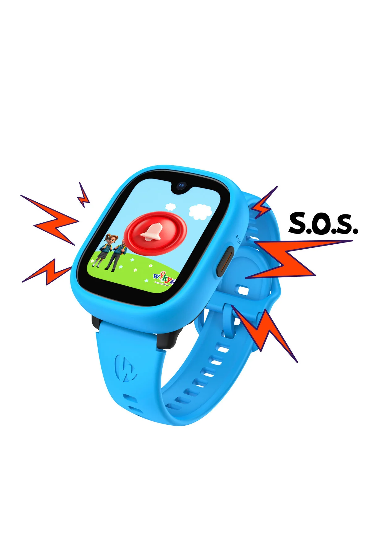 Wiky Watch 5 Plus Çocuk Akıllı Saat - Görüntülü Arama, Gps, Sos, Sağlık Takibi, Güvenli Alan Mavi