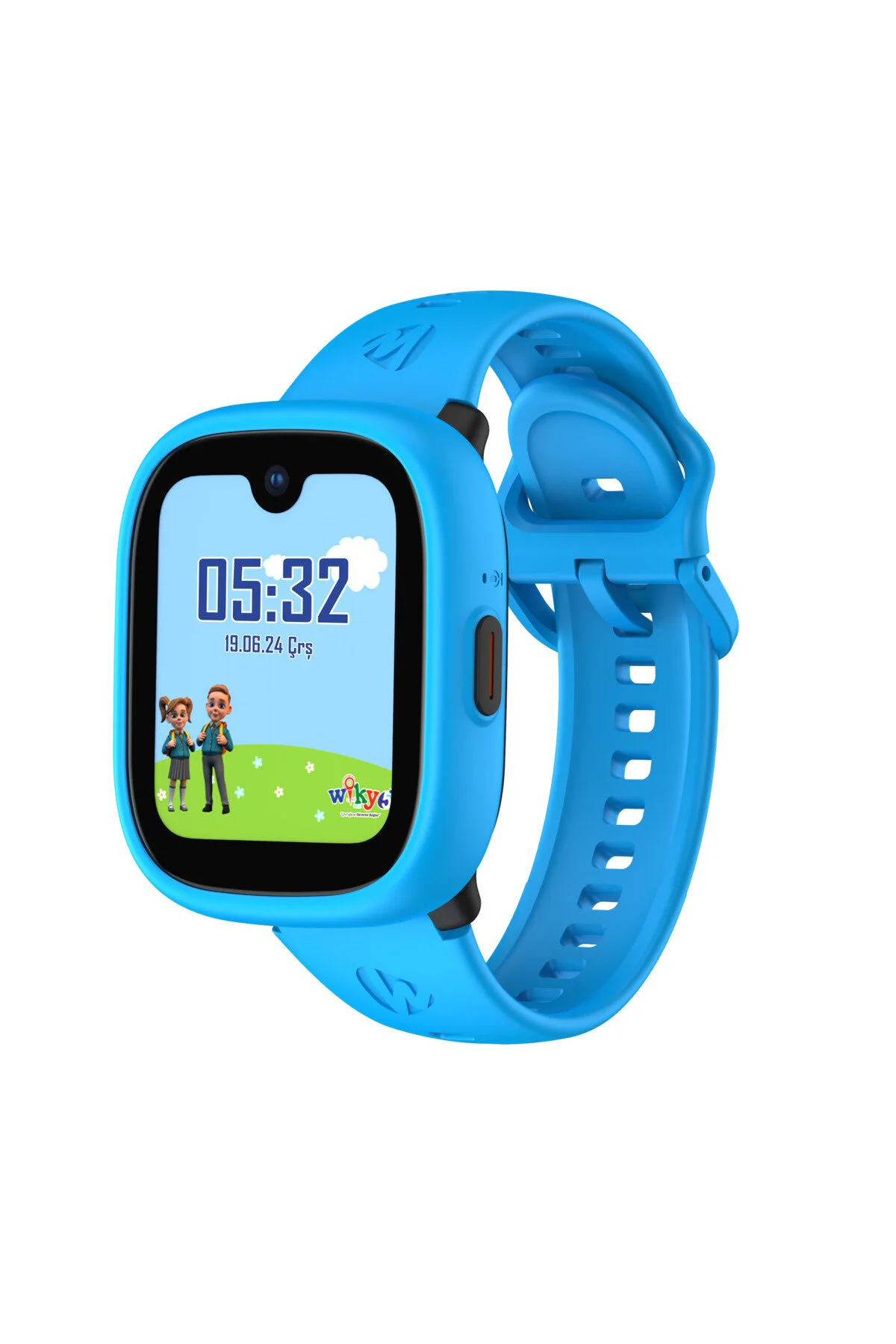 Wiky Watch 5 Plus Çocuk Akıllı Saat - Görüntülü Arama, Gps, Sos, Sağlık Takibi, Güvenli Alan Mavi