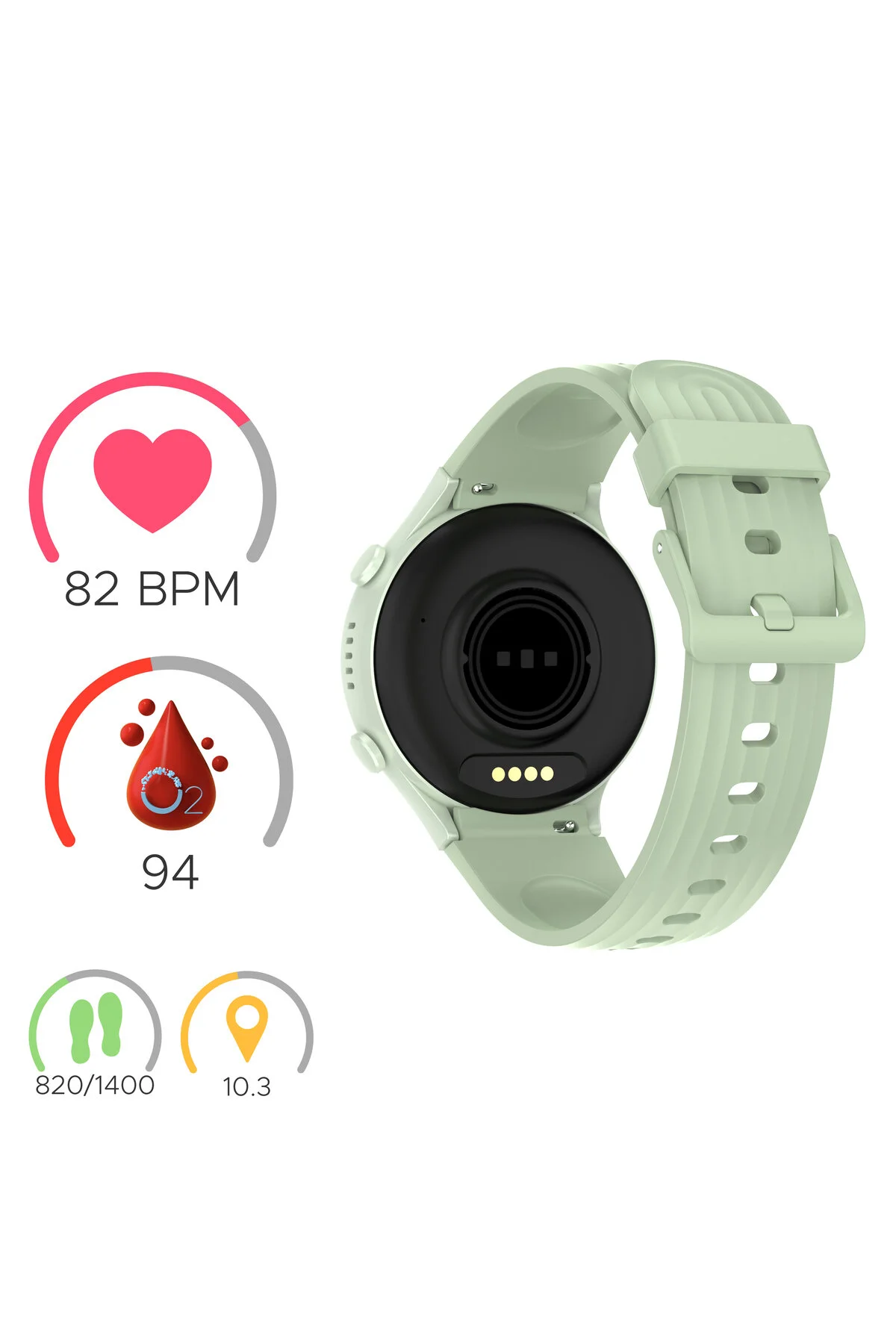 Wiky Watch 5S Akıllı Çocuk Saati - Görüntülü Arama, Gps, Sos, Sağlık Takibi, Güvenli Alan Yeşil