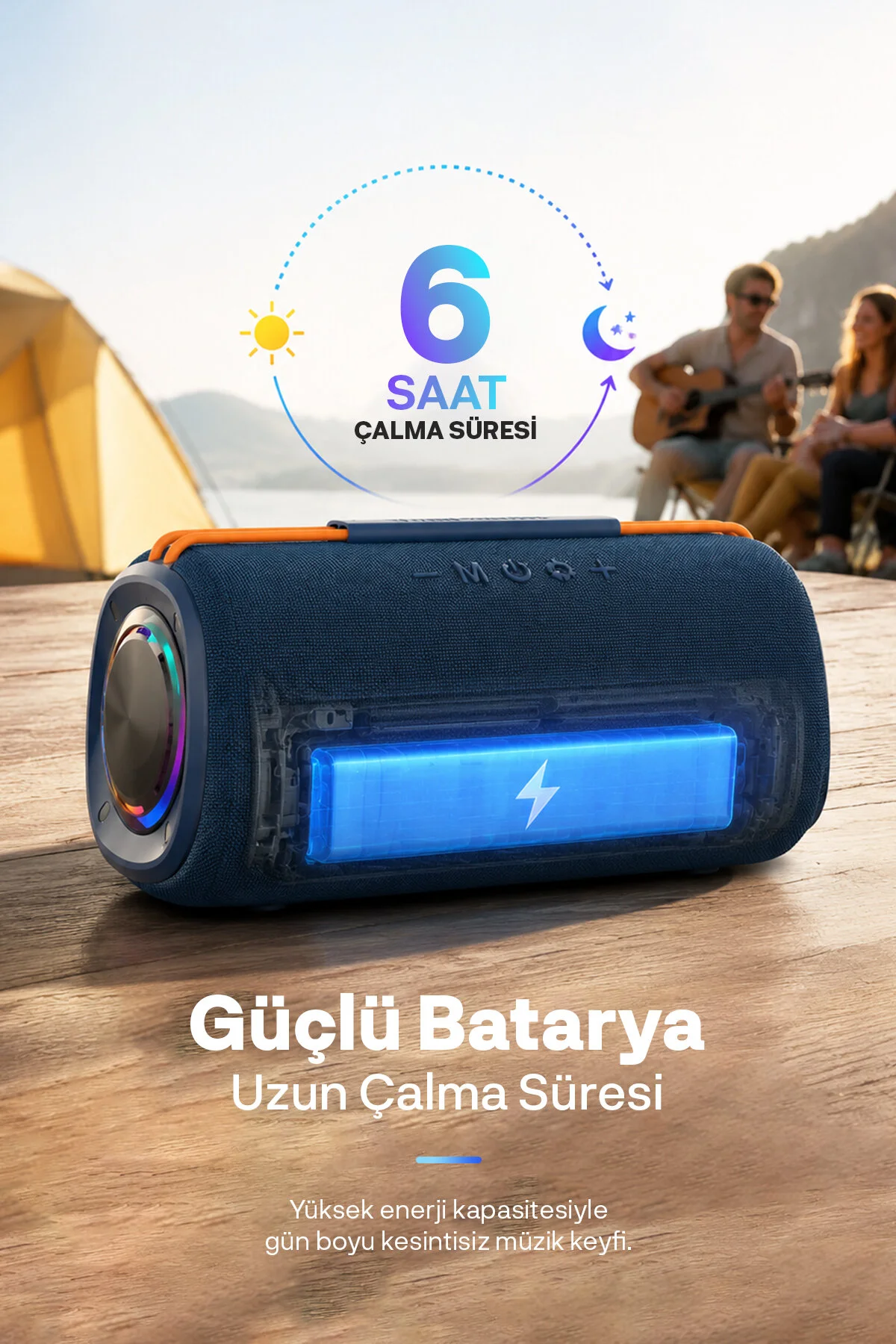Woyax Taşınabilir Bluetooth Hoparlör, 30W Kablosuz Oval Speaker, Ses Bombası USB, TWS, 30W Güçlü Ses Bass Büyük Küçük Boy