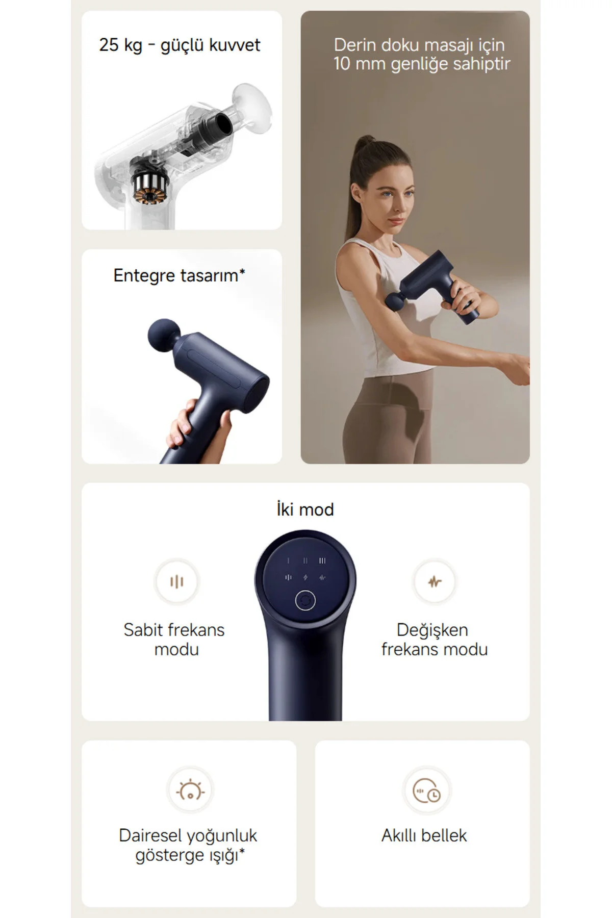 Xiaomi Massage Gun 2 Masaj Tabancası (Xiaomi Türkiye Garantili)