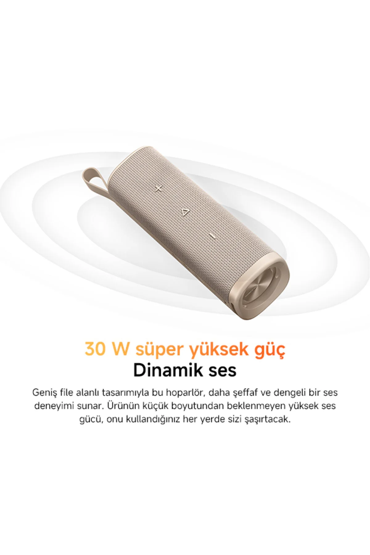 Xiaomi Sound Outdoor 30W IP67 Taşınabilir Bluetooth Hoparlör Siyah (Xiaomi Türkiye Garantili)