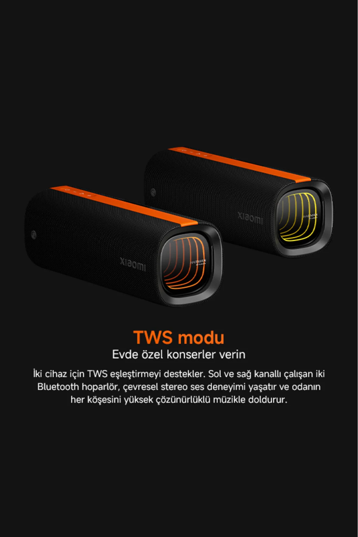 Xiaomi Sound Party Taşınabilir Bluetooth Hoperlör Siyah (Xiaomi Türkiye Garantili)