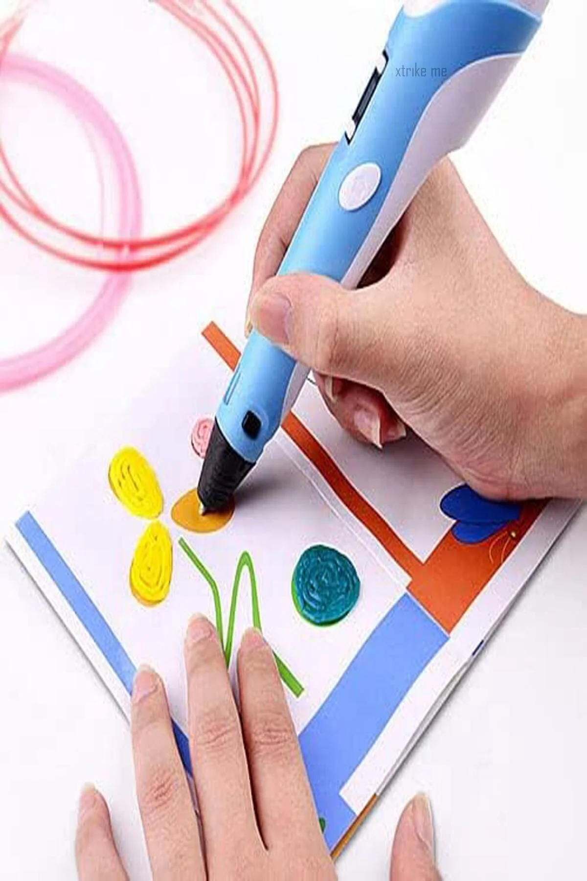 XTRIKE ME 3d Pen - Üç Boyutlu Yazıcı Kalem Printer 3 Renk Filament