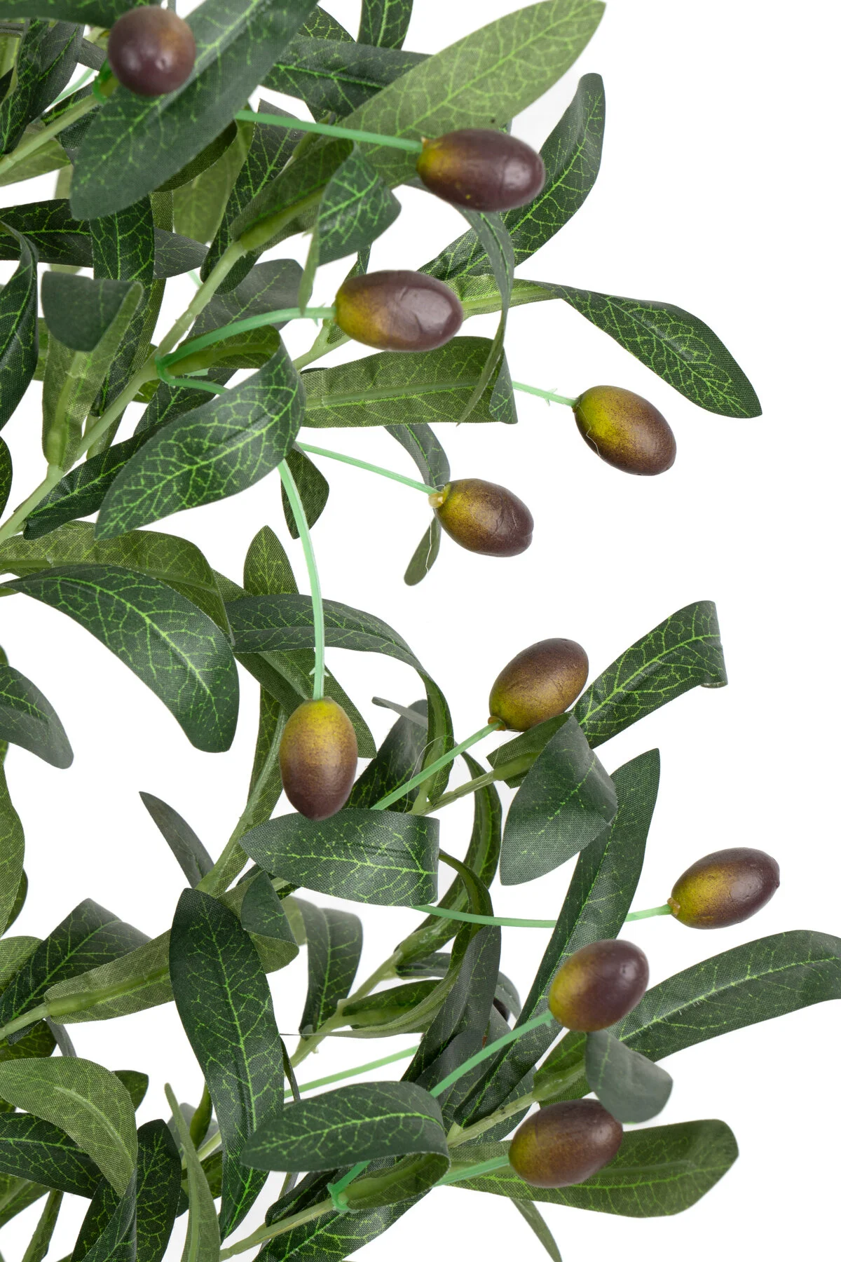YAPAY ÇİÇEKÇİNİZ Siyah Renkli Saksı Gerçek Gövdeli 150 cm Yapay Zeytin Ağacı