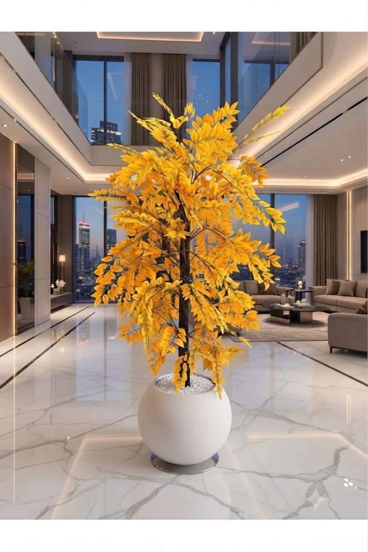 Altun Çiçekcilik Zeytin Ağacı Yaprakları 150 Cm Lux Saksı Dahıl