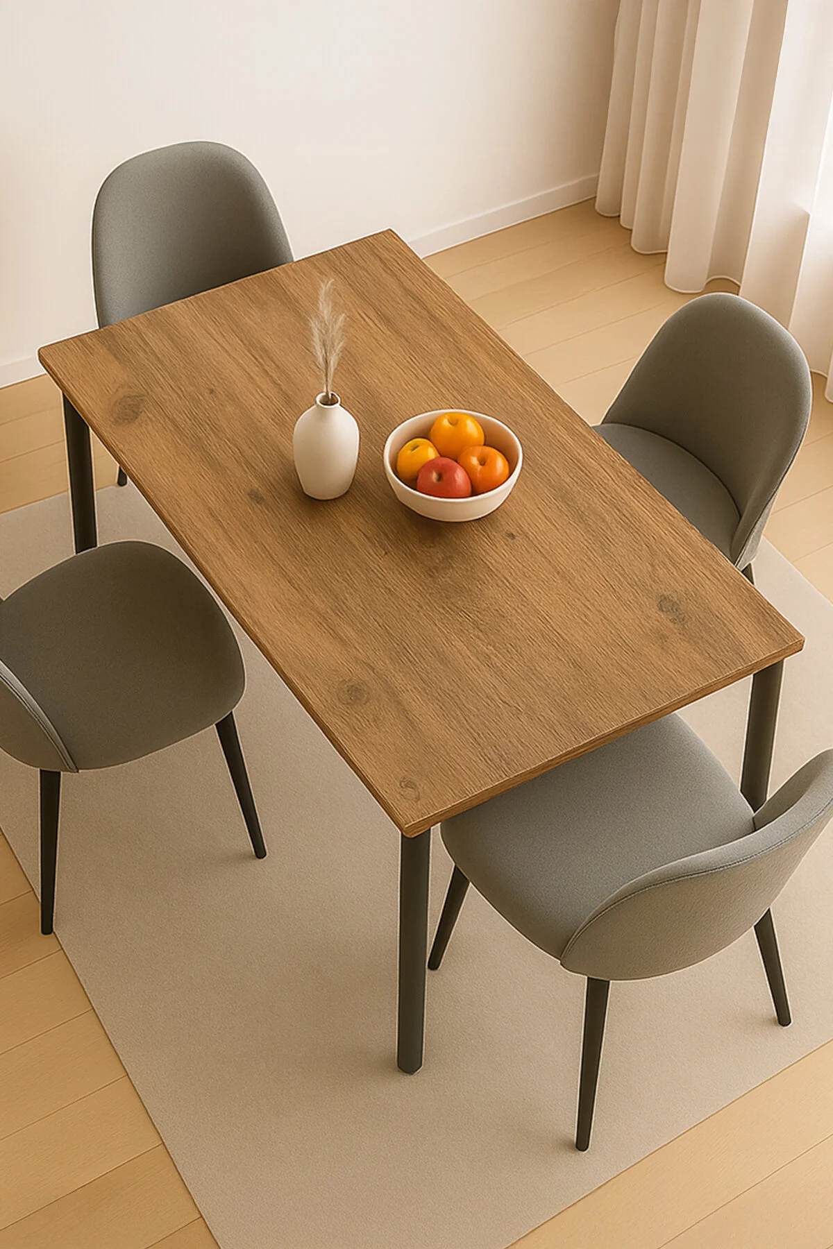 DEKOPRATİK ELEGANCE YEMEK MASASI BEYAZ 120X70