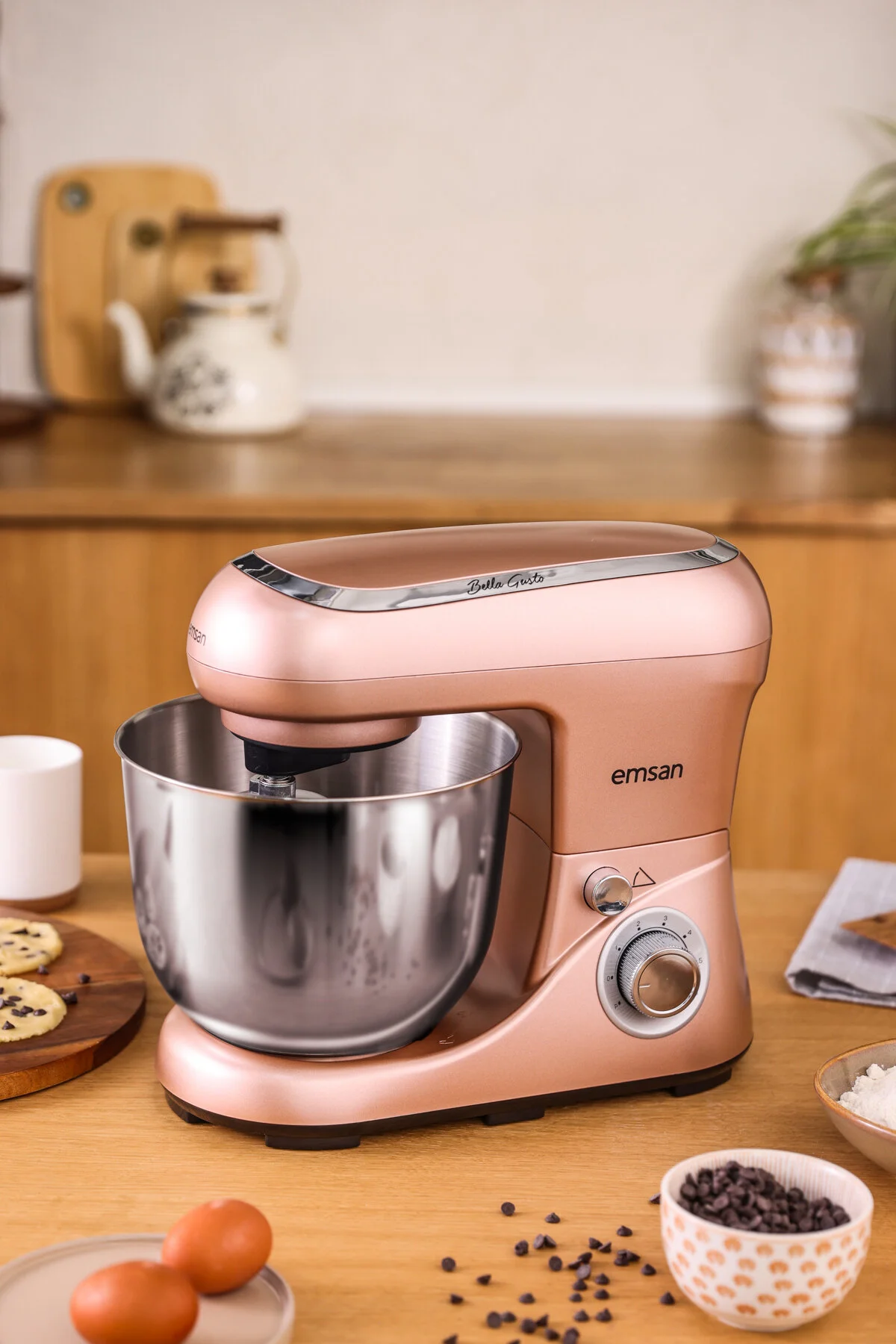 Emsan Bella Gusto Stand Mikser 1300 W 5 l Mutfak Şefi Beyaz