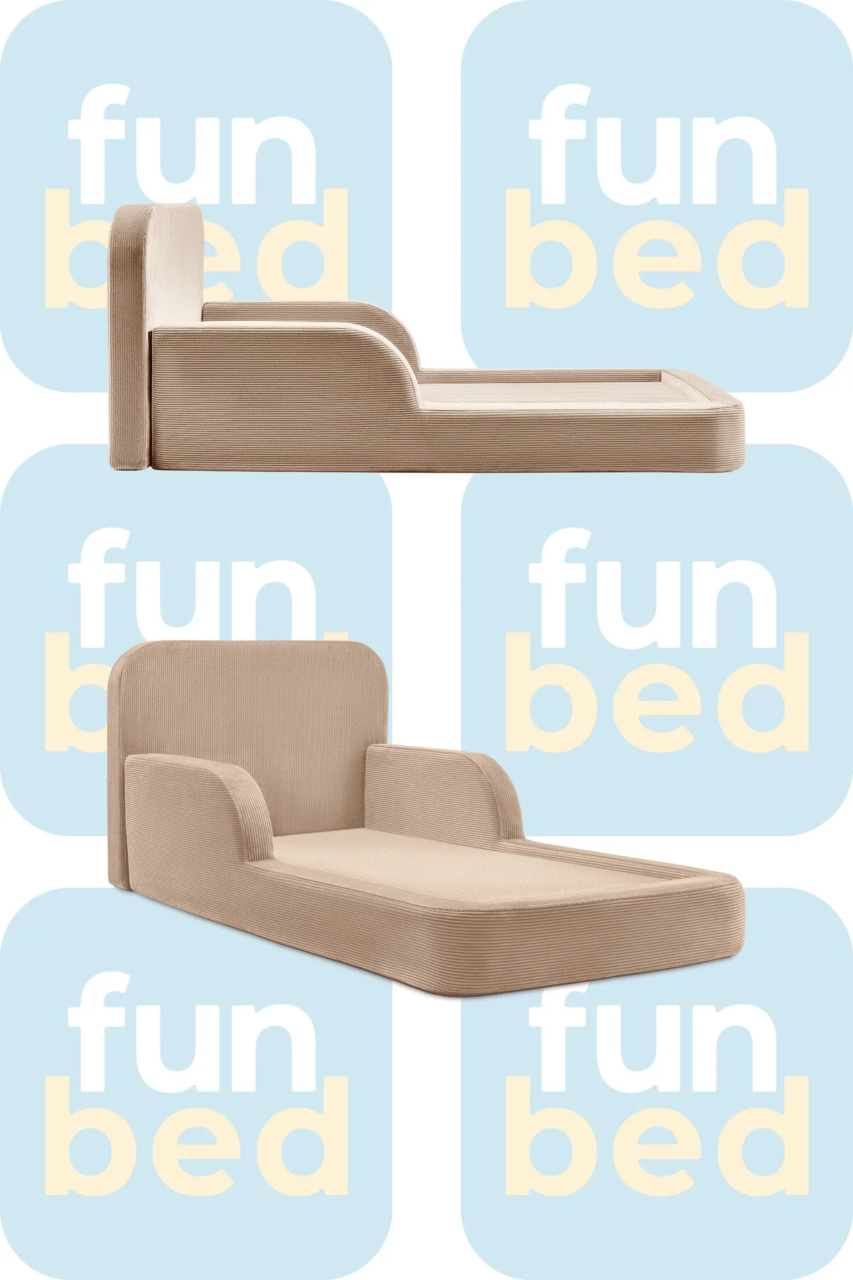 GOOD NİGHT Funbed Yeni Nesil Montessori Çocuk Yatağı & Oyun Alanı Yıkanabilir Sıvı Geçirmez