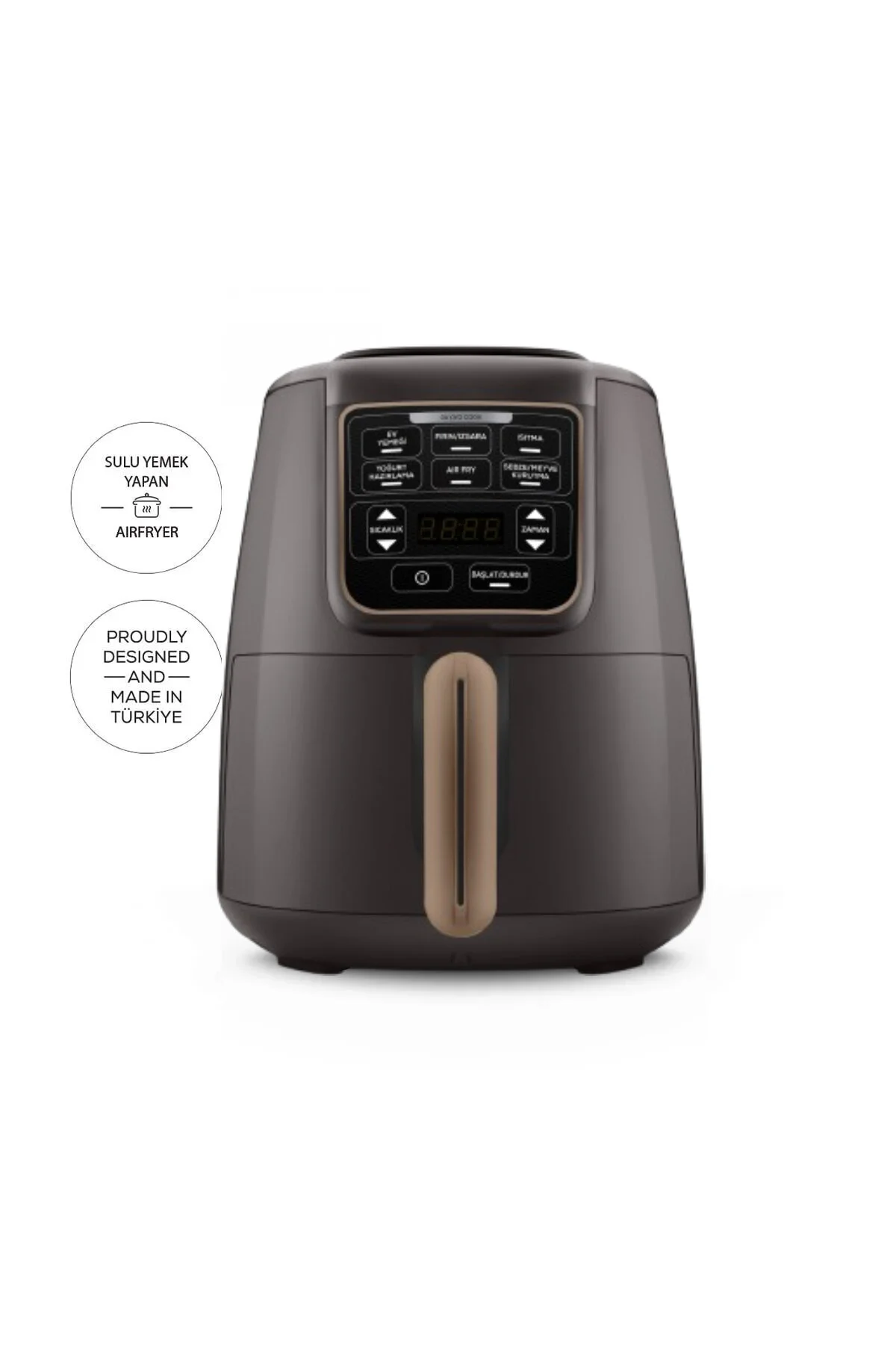 Karaca Air Pro Cook Xl 2 In 1 Konuşan Airfryer Black Cooper 4 Kişilik